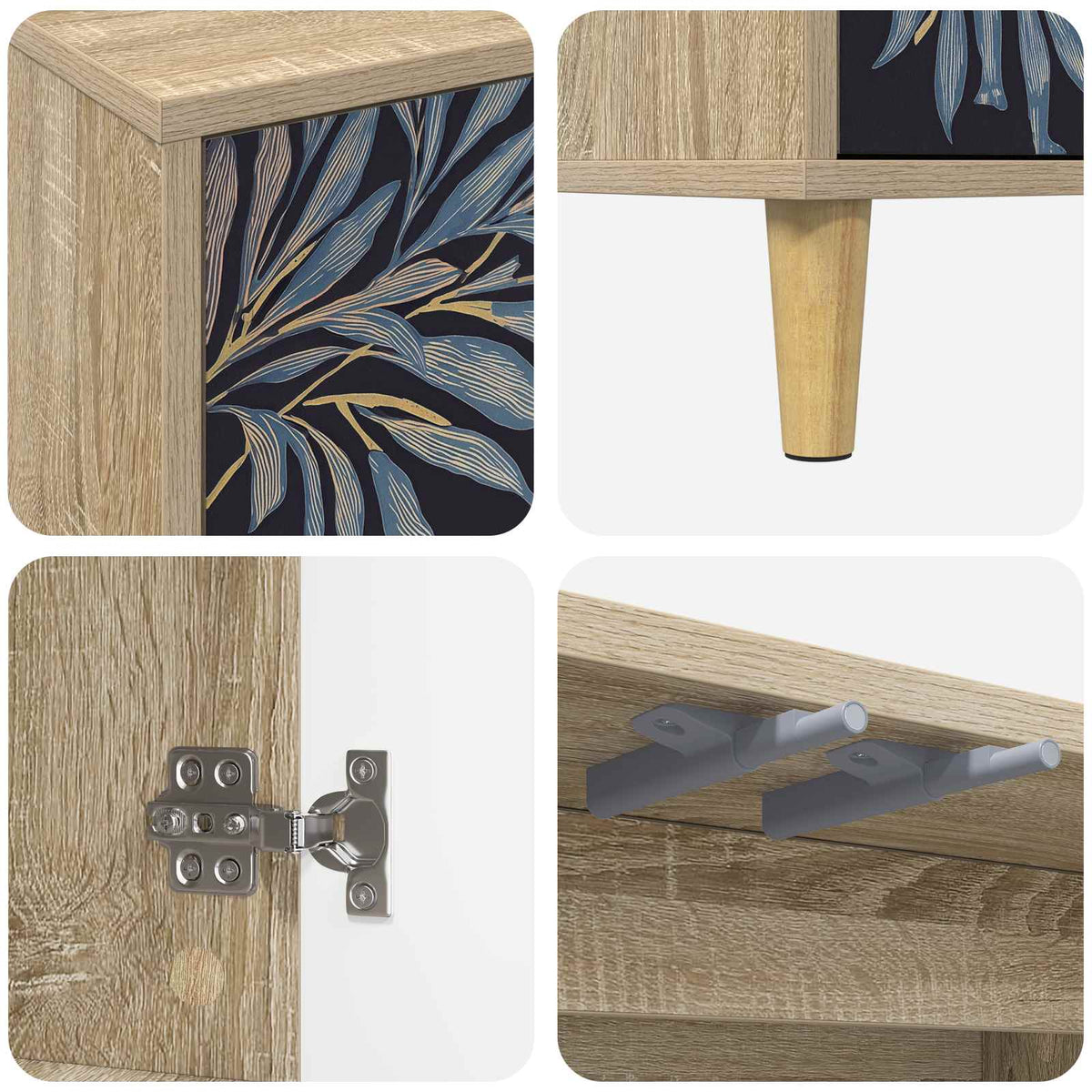 TV ormar DOKKUM 102 x 33 x 50 cm Sonoma Konstruirano drvo