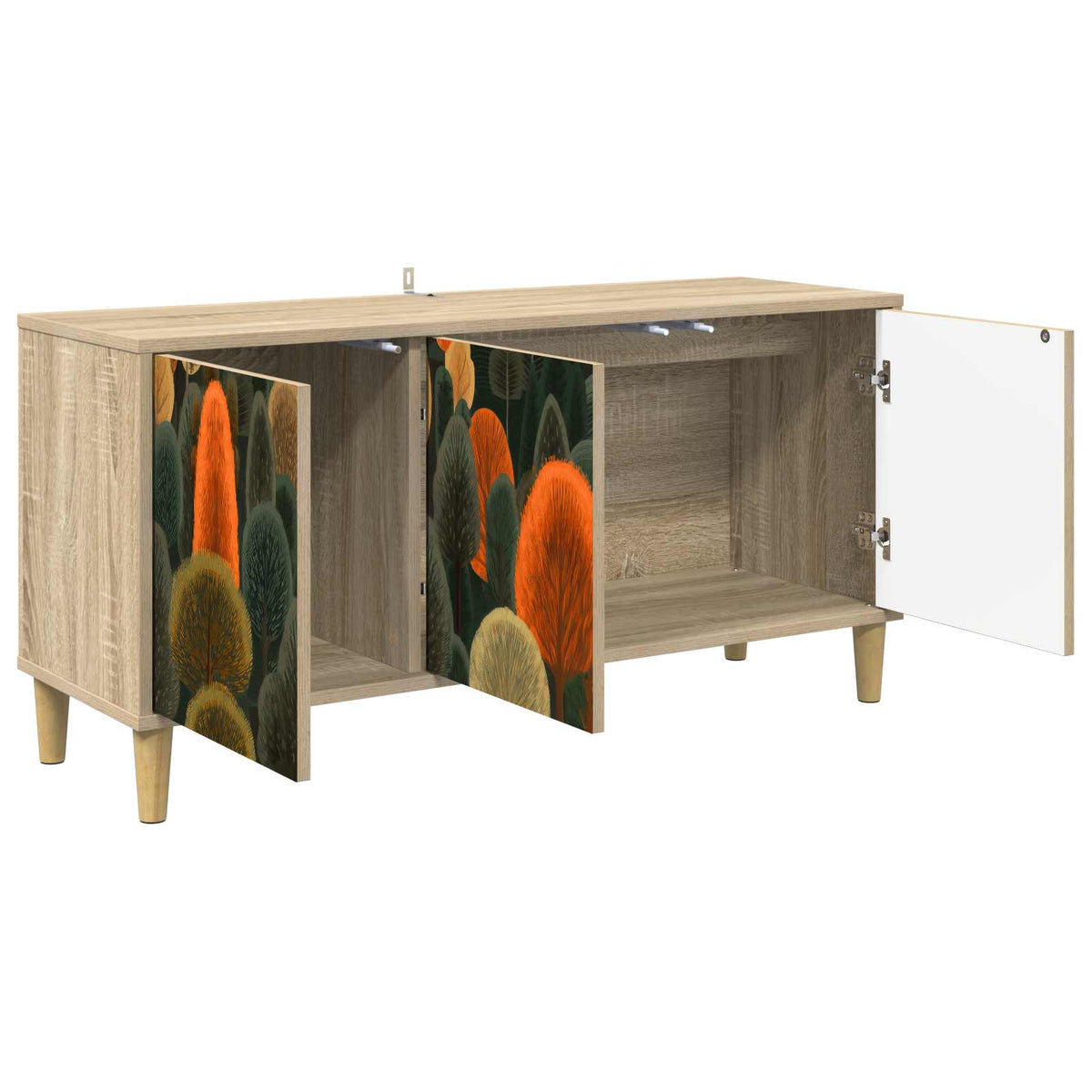 TV ormar ZAANDAM 102 x 33 x 50 cm Sonoma Konstruirano drvo