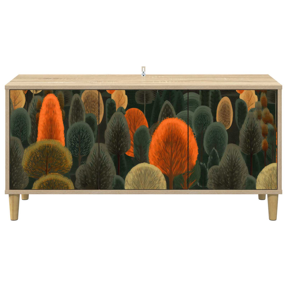 TV ormar ZAANDAM 102 x 33 x 50 cm Sonoma Konstruirano drvo