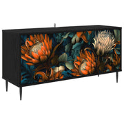 TV ormar LOCHEM 102 x 33 x 51 cm Crni hrast Konstruirano drvo