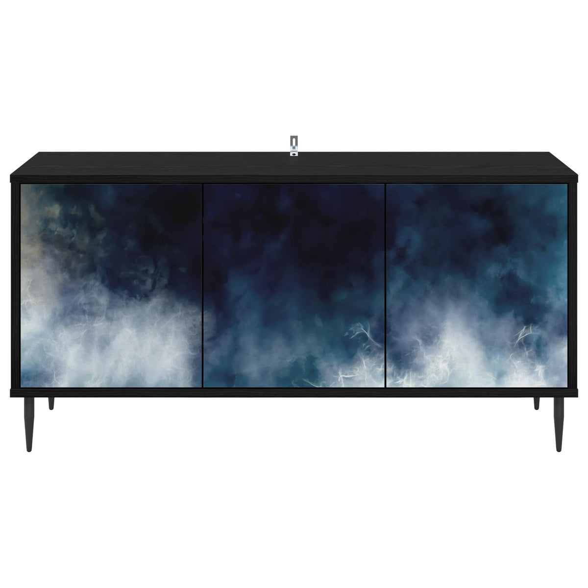 TV ormar RAALTE 102 x 33 x 51 cm Crni hrast Konstruirano drvo
