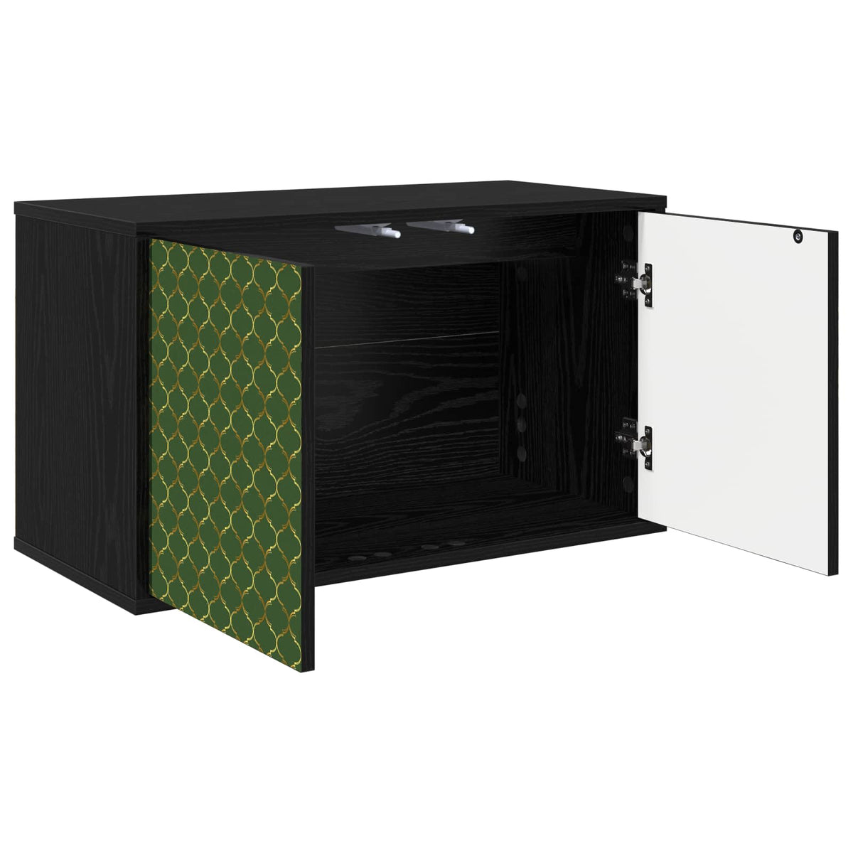 TV ormar za montažu na zid GELEEN 69 x 33 x 40 cm Crni hrast