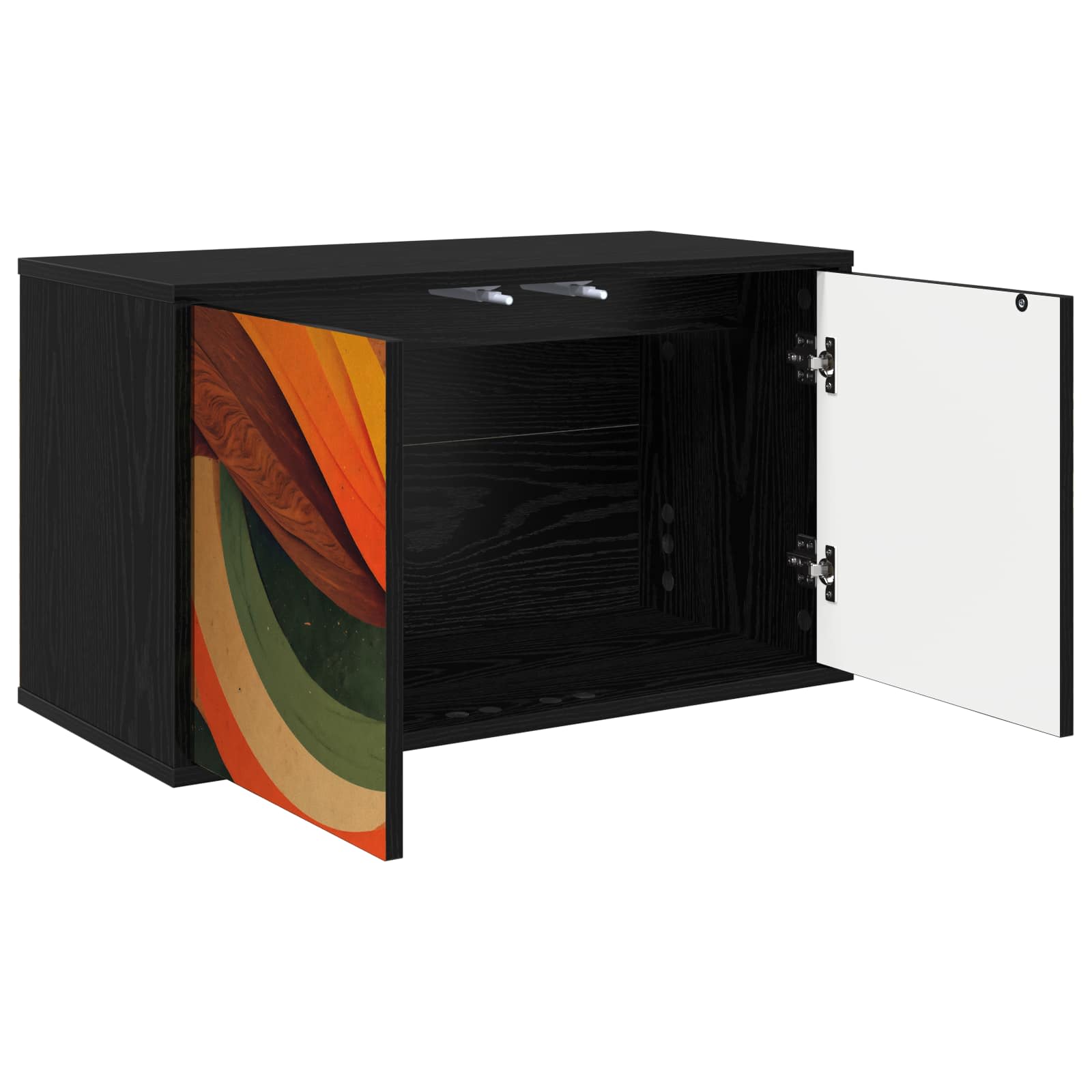 TV ormar za montažu na zid BONN 69 x 33 x 40 cm Crni hrast