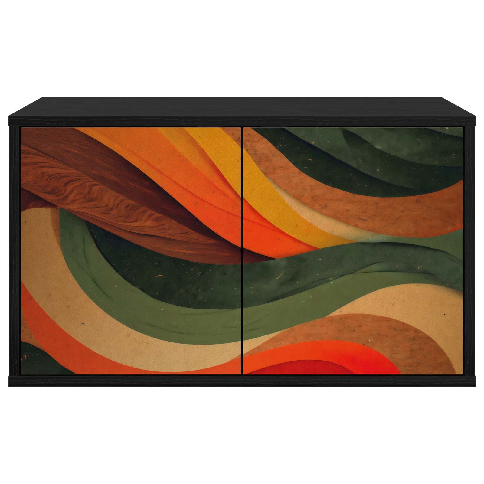 TV ormar za montažu na zid BONN 69 x 33 x 40 cm Crni hrast