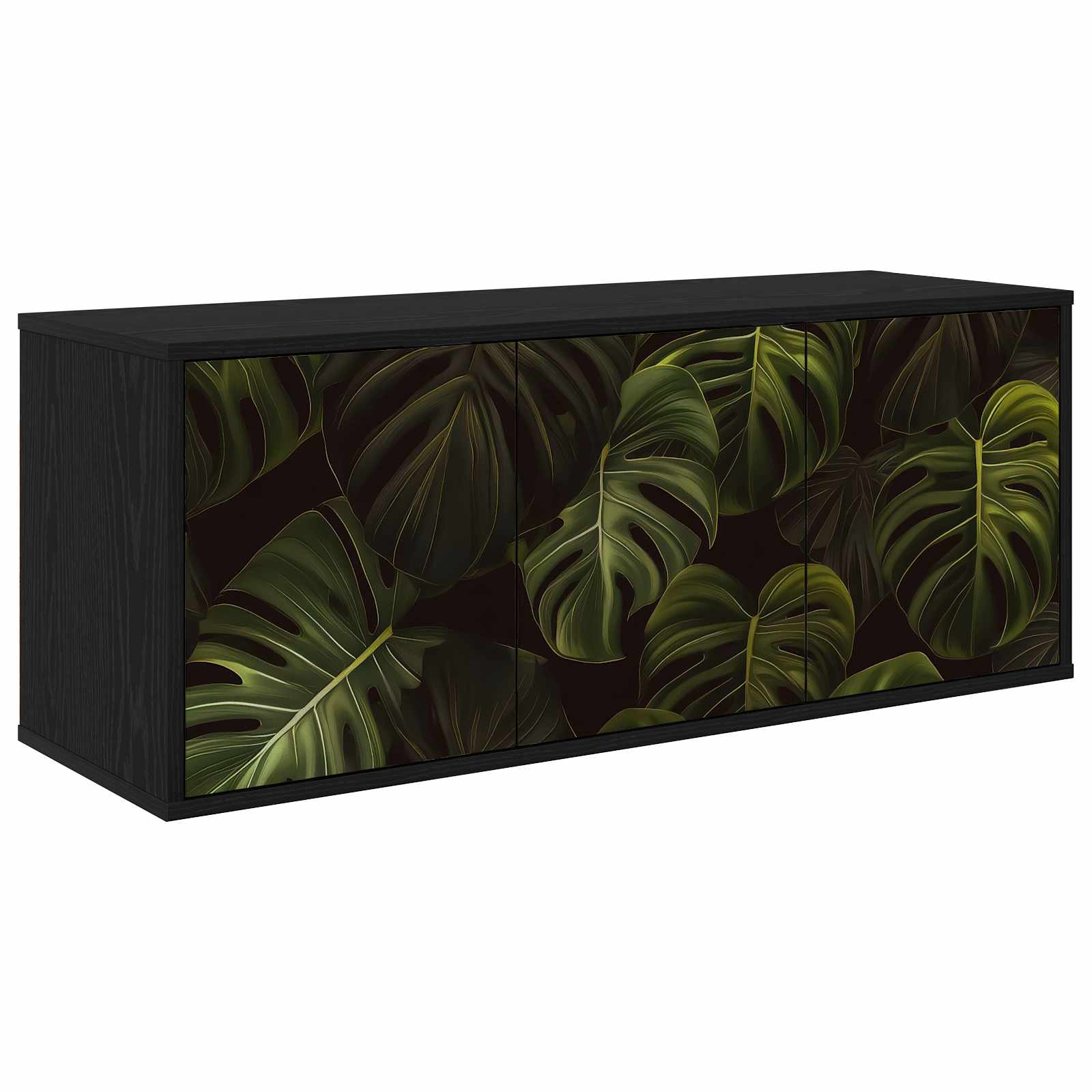 TV ormar za montažu na zid ELBURG 102 x 33 x 40 cm Crni hrast
