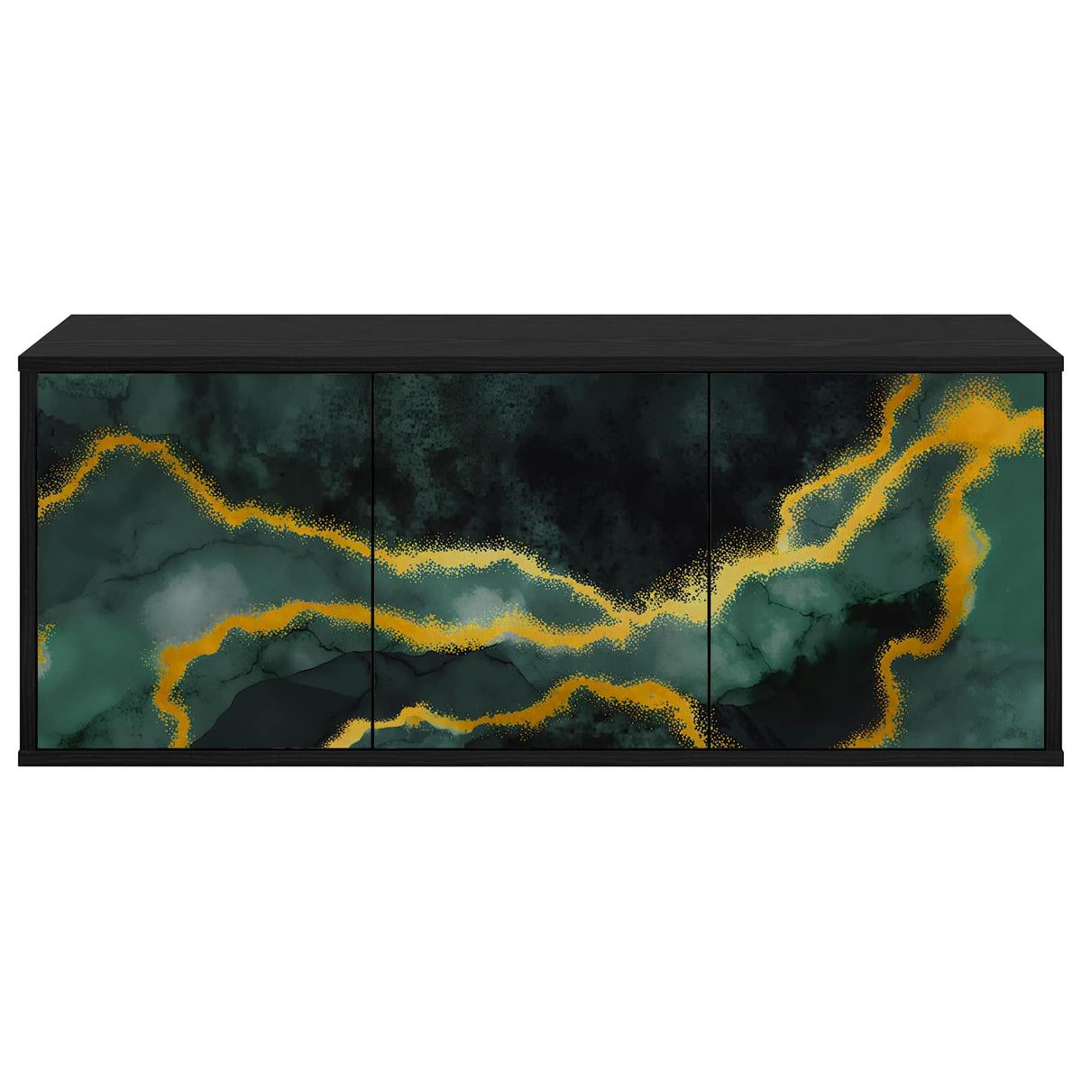 TV ormar za montažu na zid WIJHE 102 x 33 x 40 cm Crni hrast