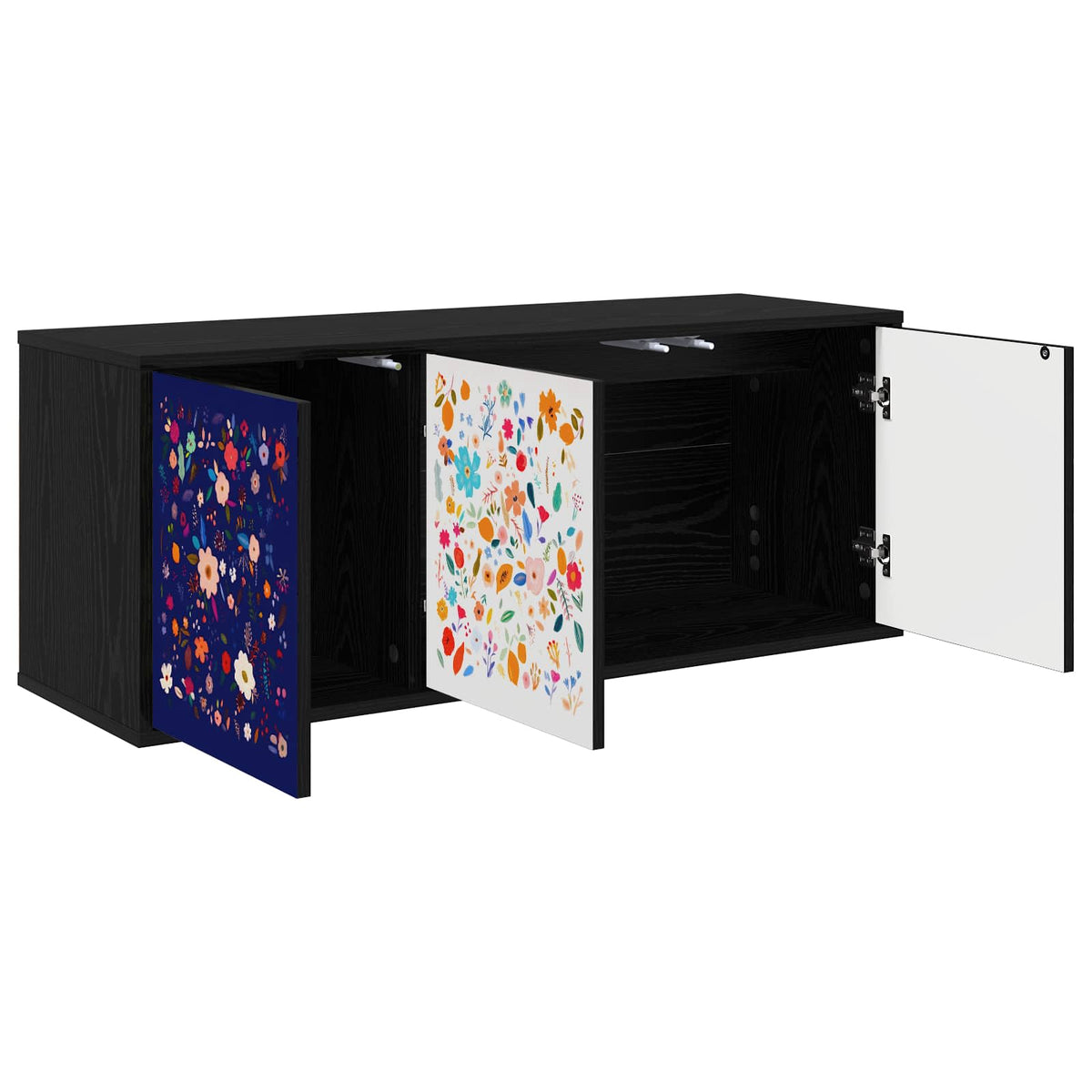 TV ormar za montažu na zid MAINZ 102 x 33 x 40 cm Crni hrast