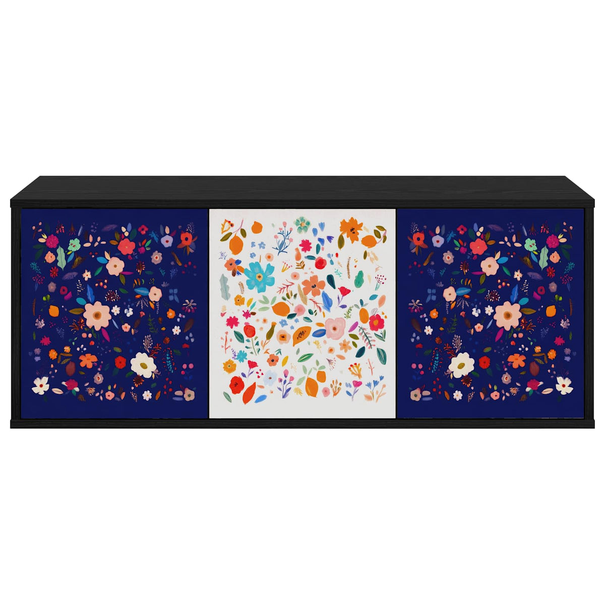TV ormar za montažu na zid MAINZ 102 x 33 x 40 cm Crni hrast