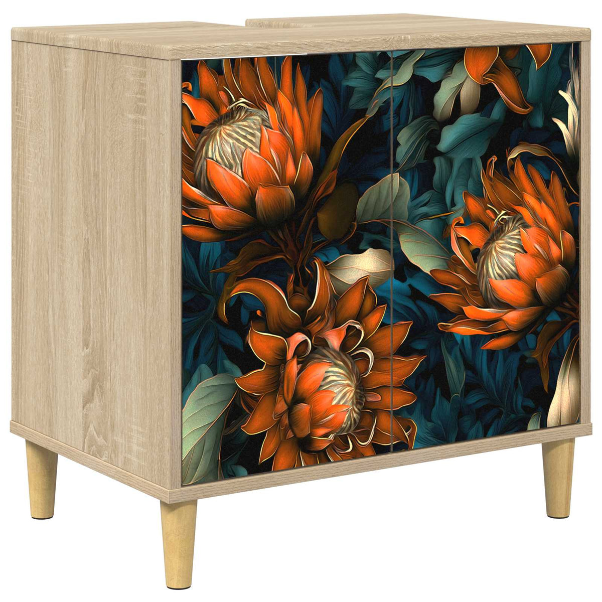 Kupaonski ormar LOCHEM Sonoma 60 x 40 x 60 cm Konstruirano drvo