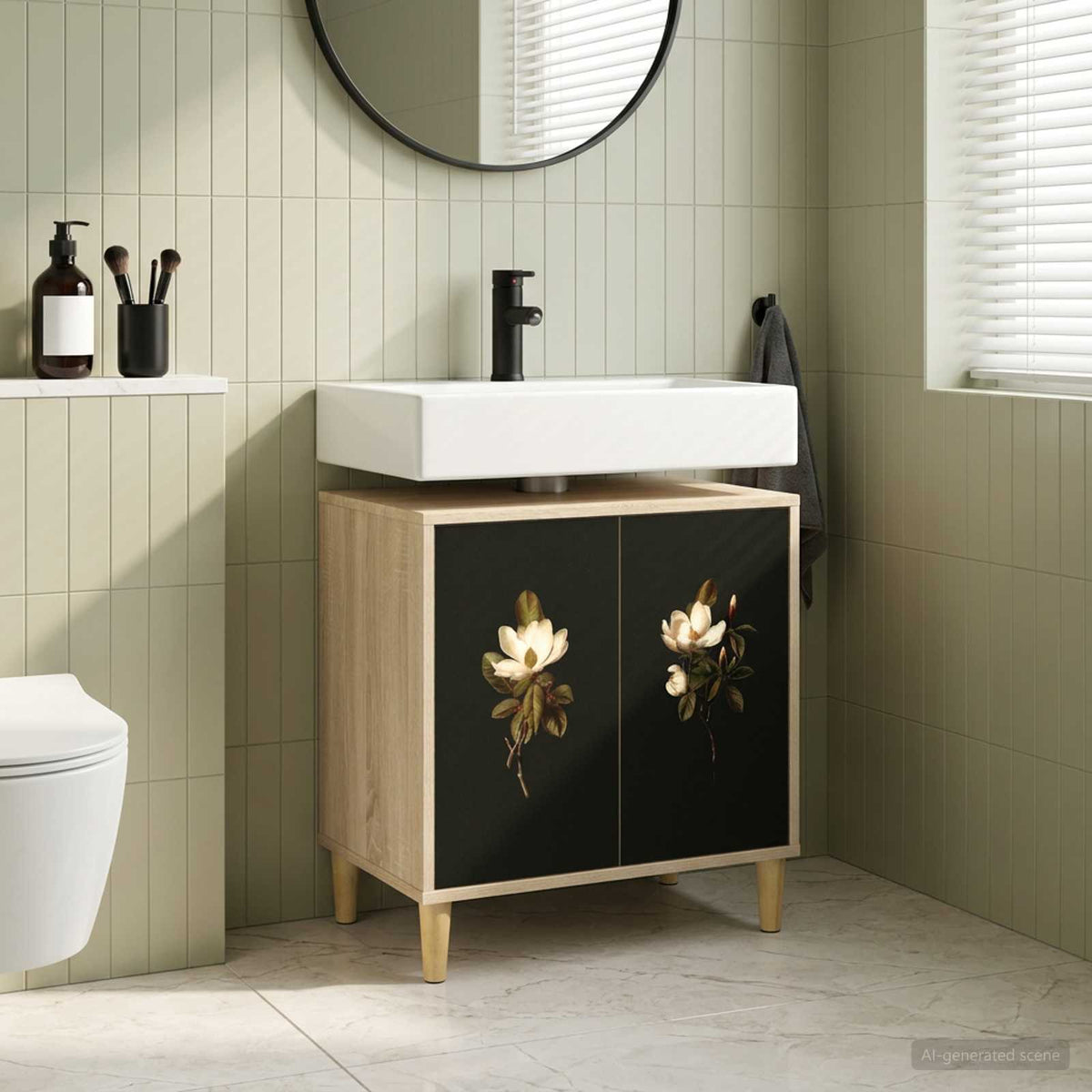 Kupaonski ormar BREMEN Sonoma 60 x 40 x 60 cm Konstruirano drvo