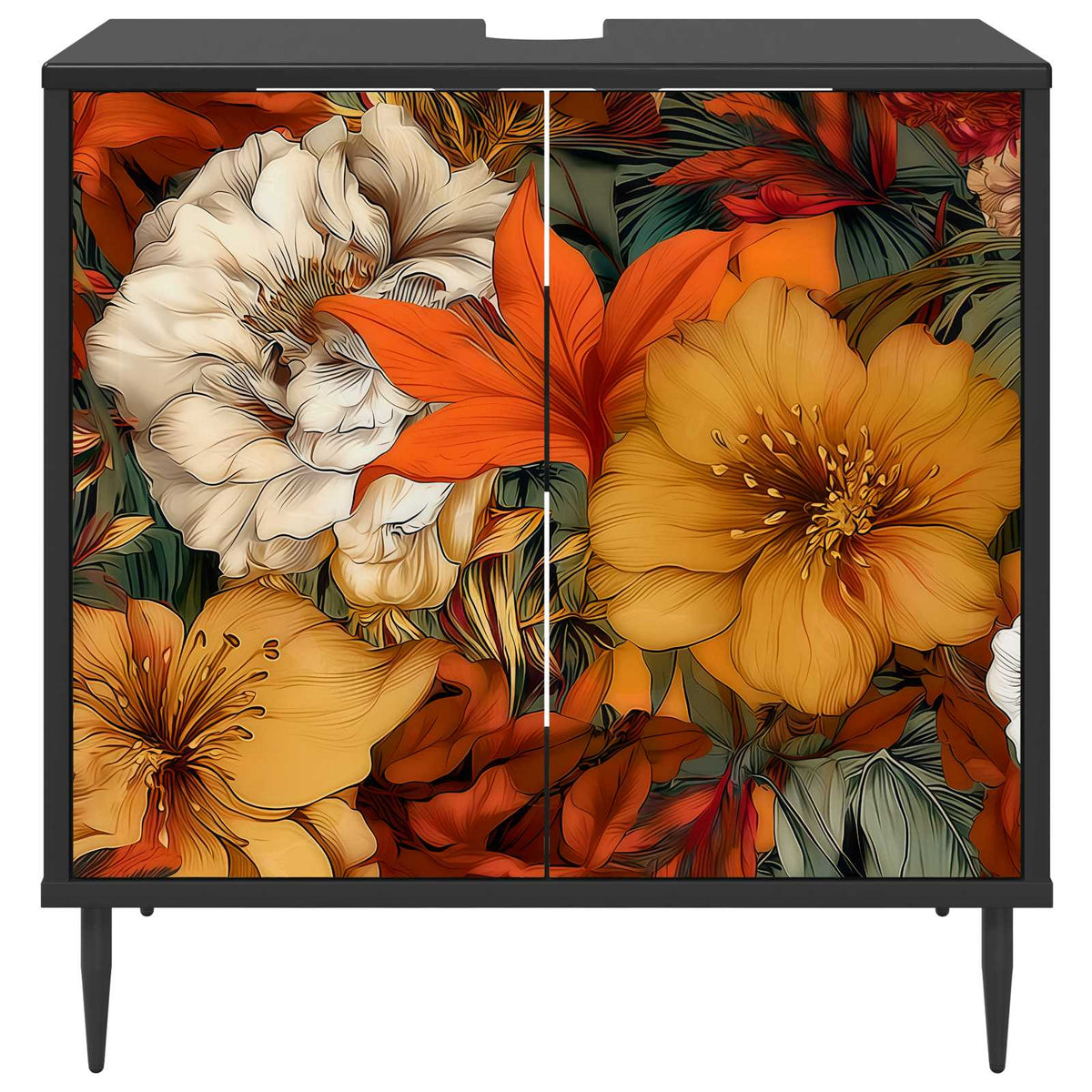 Kupaonski ormar GENNEP Crni hrast 60 x 40 x 61 cm