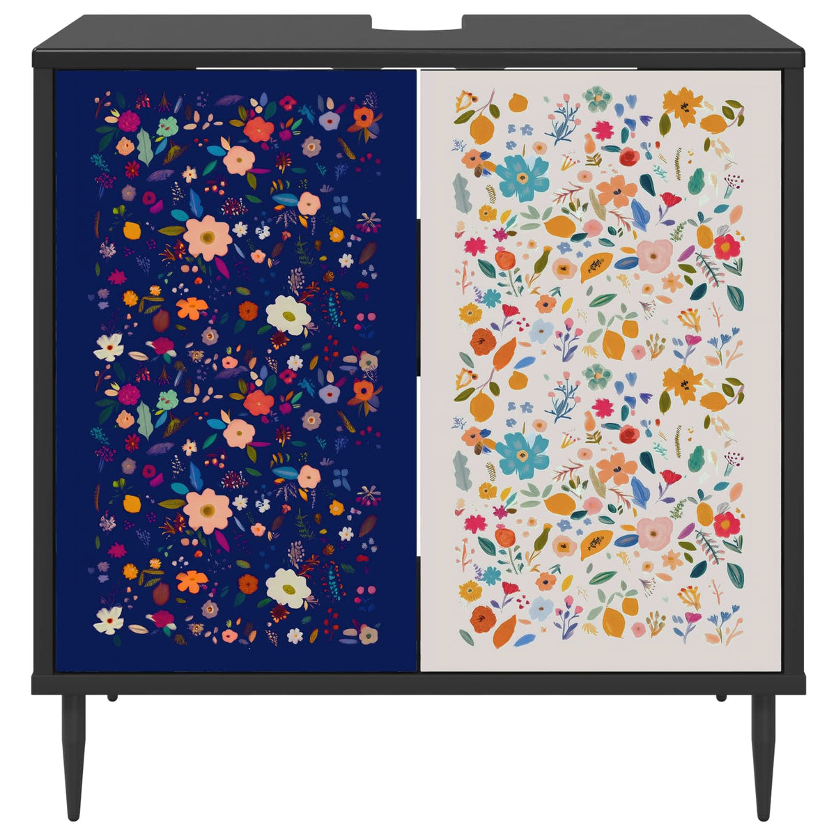 Kupaonski ormar MAINZ Crni hrast 60 x 40 x 61 cm