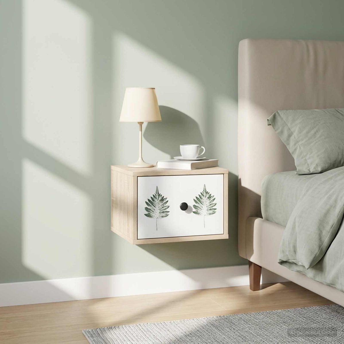 Wall-mounted noćni ormarić HANAU Hrast sonoma 36 x 33 x 25 cm