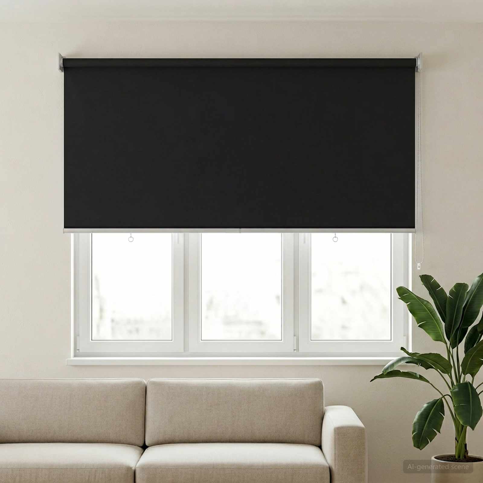 Roleta zaštita od UV zračenja Antracit 140 x 140 cm Poliester