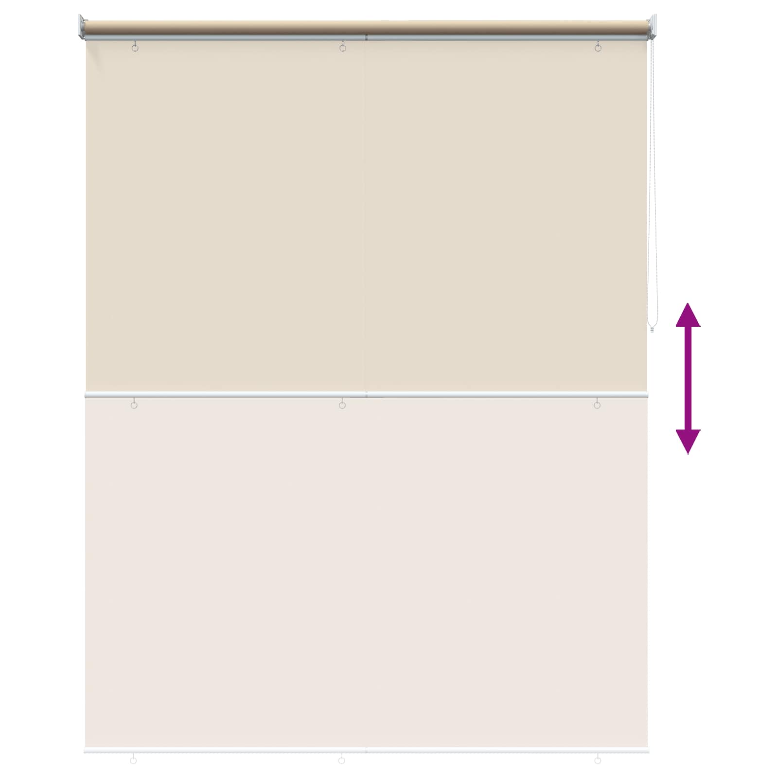 Roleta zaštita od UV zračenja Bež 180 x 140 cm Poliester