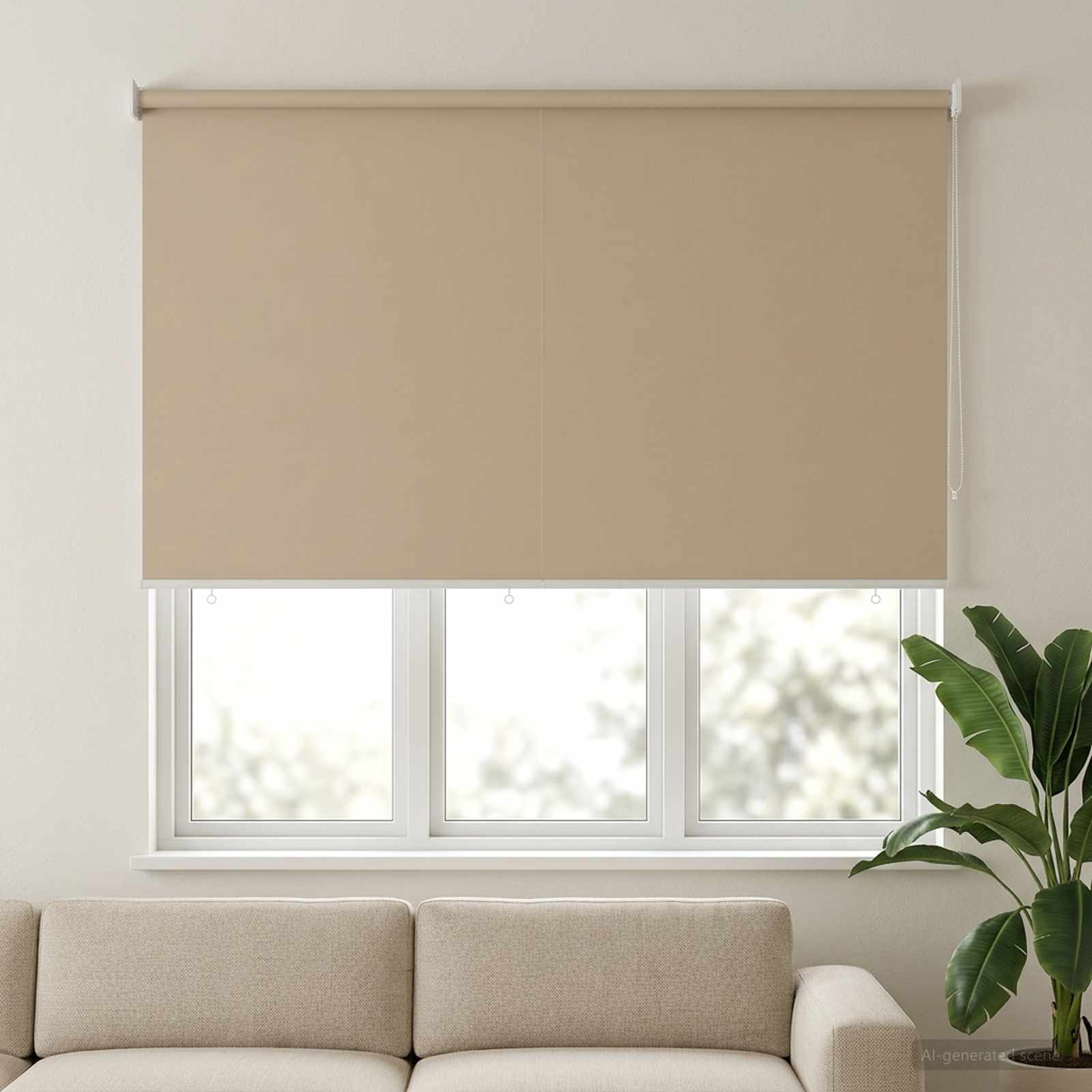 Rolo zavjesa za vanjsku uporabu s UV zaštitom Bež 200 x 140 cm