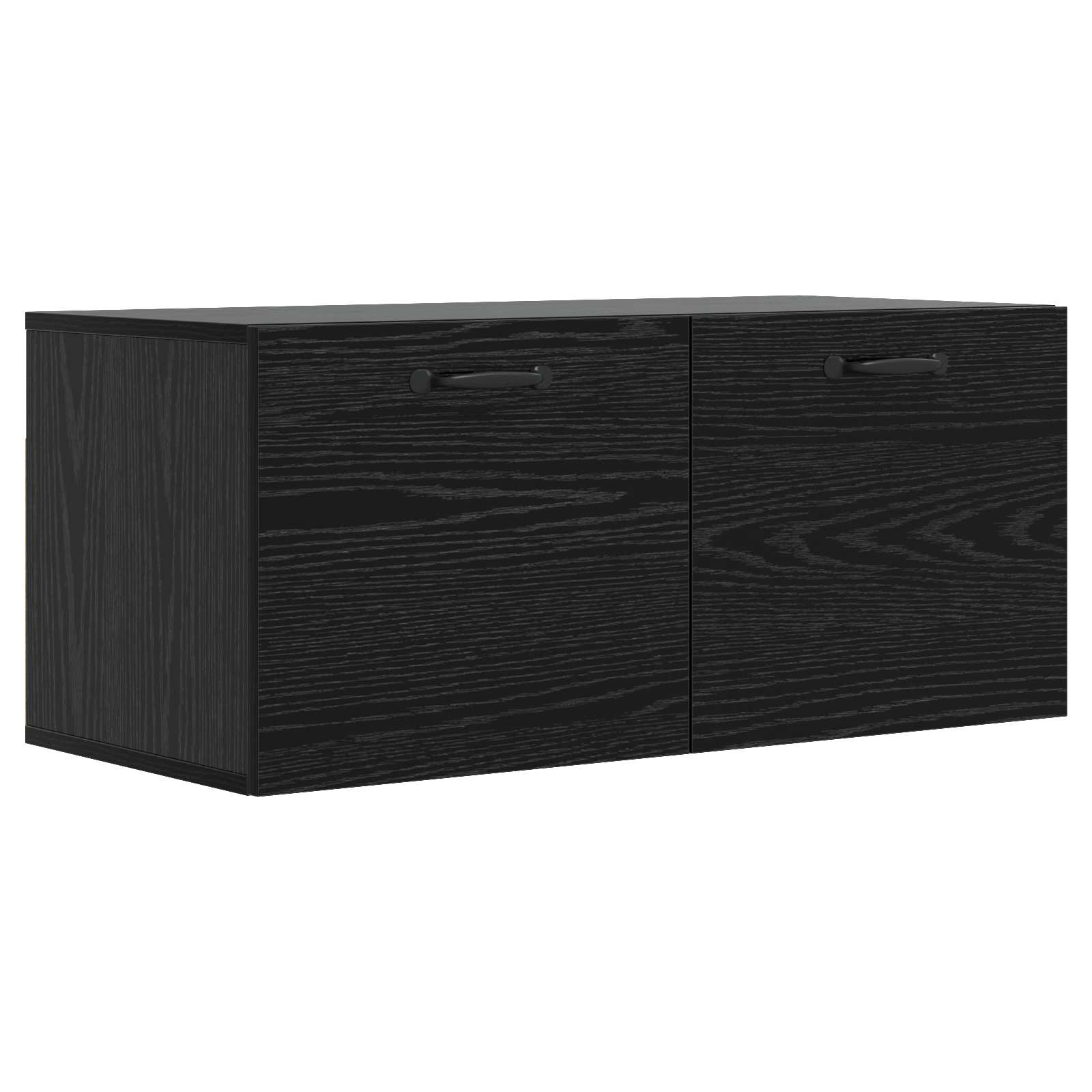 Ormar za Zid Zidna montaža Crni hrast 80 x 36,5 x 35 cm