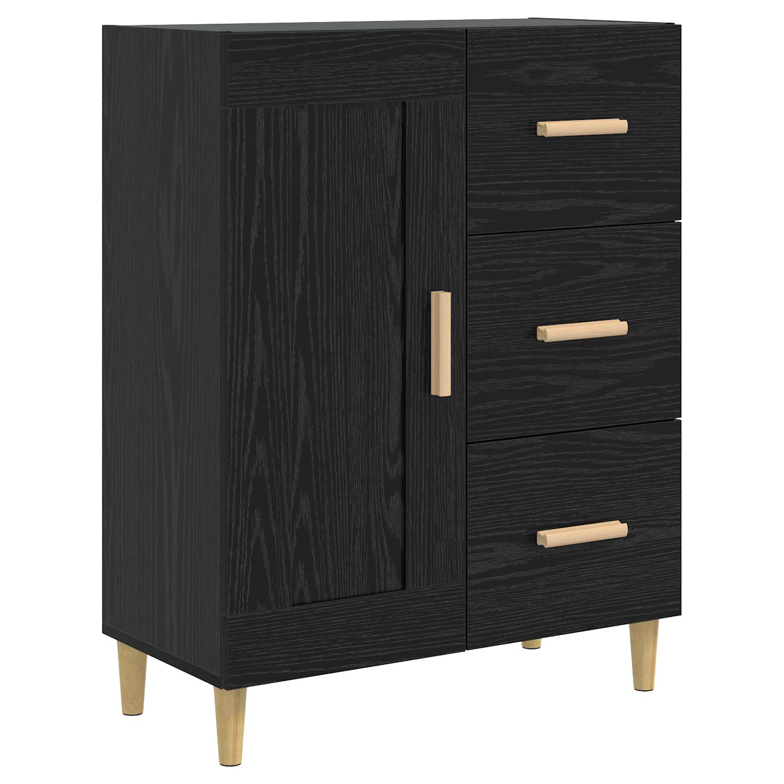 Kreveta Crni hrast 69,5 x 34 x 90 cm Konstruirano drvo