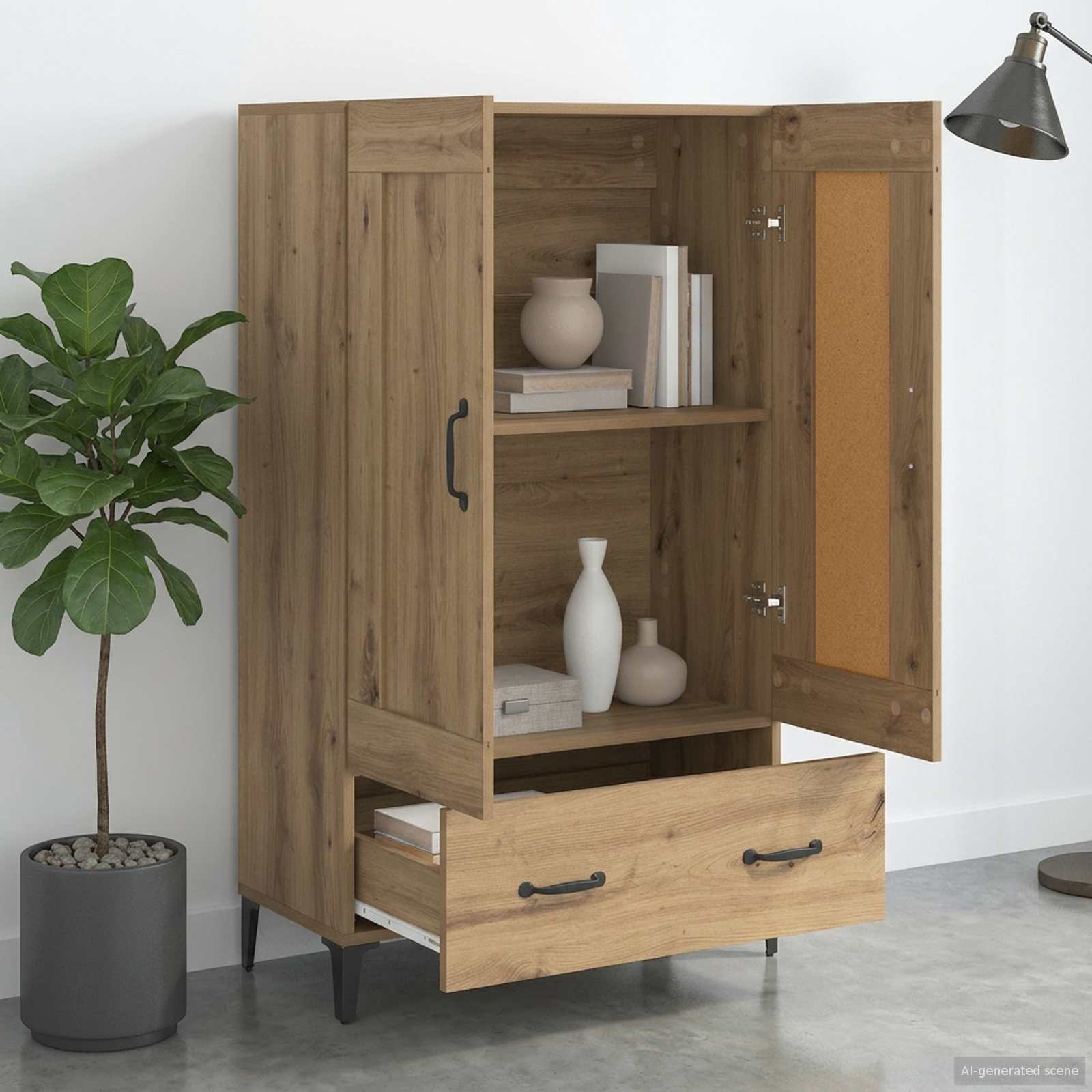 Highboard Hrast artisan 70 x 31 x 115 cm Konstruirano drvo