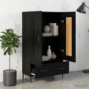 Highboard Crni hrast 70 x 31 x 115 cm Konstruirano drvo