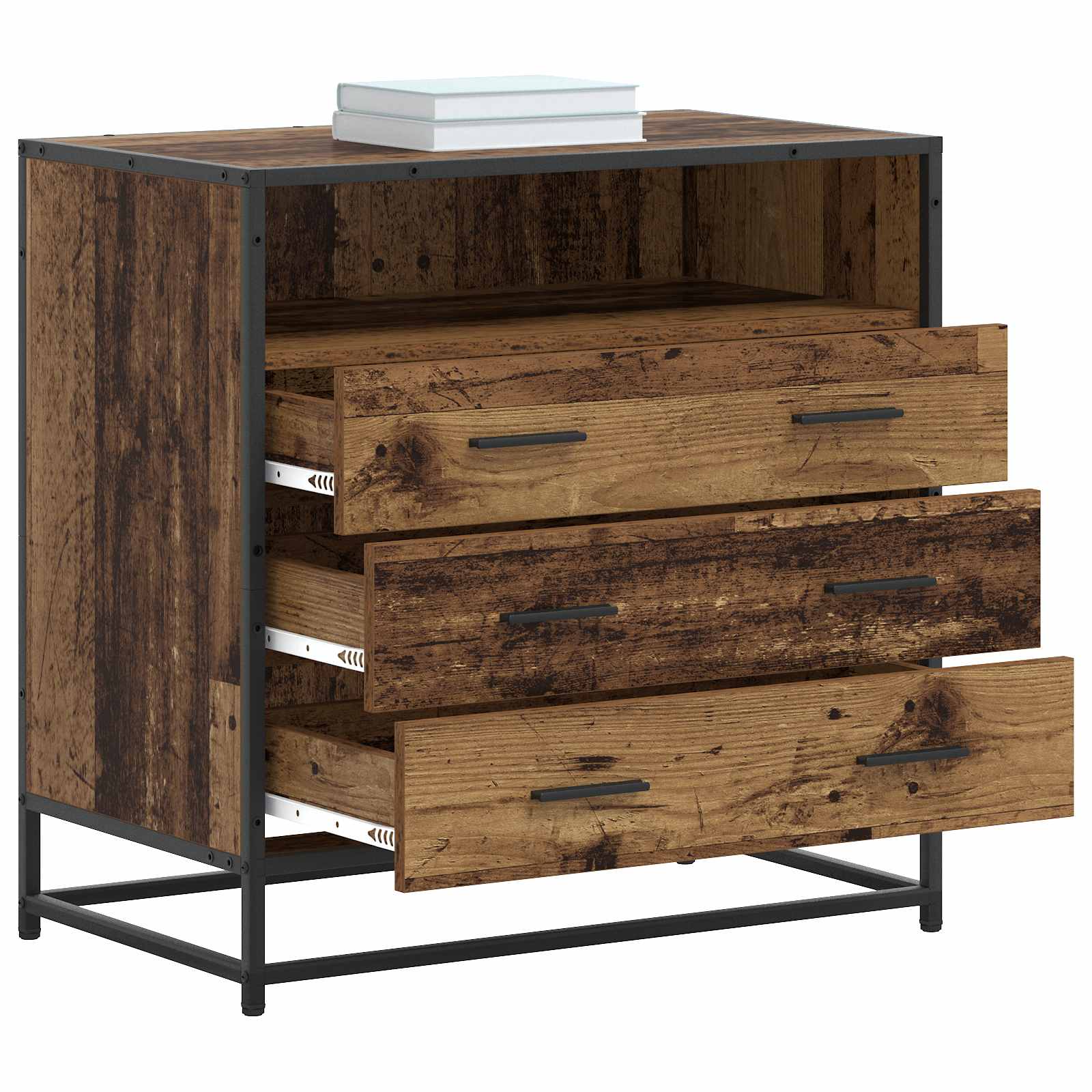 Ormar s ladicama 3-Ladica Staro drvo 70 x 41 x 70 cm