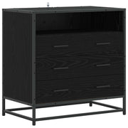 Ormar s ladicama 3-Ladica Crni hrast 70 x 41 x 70 cm