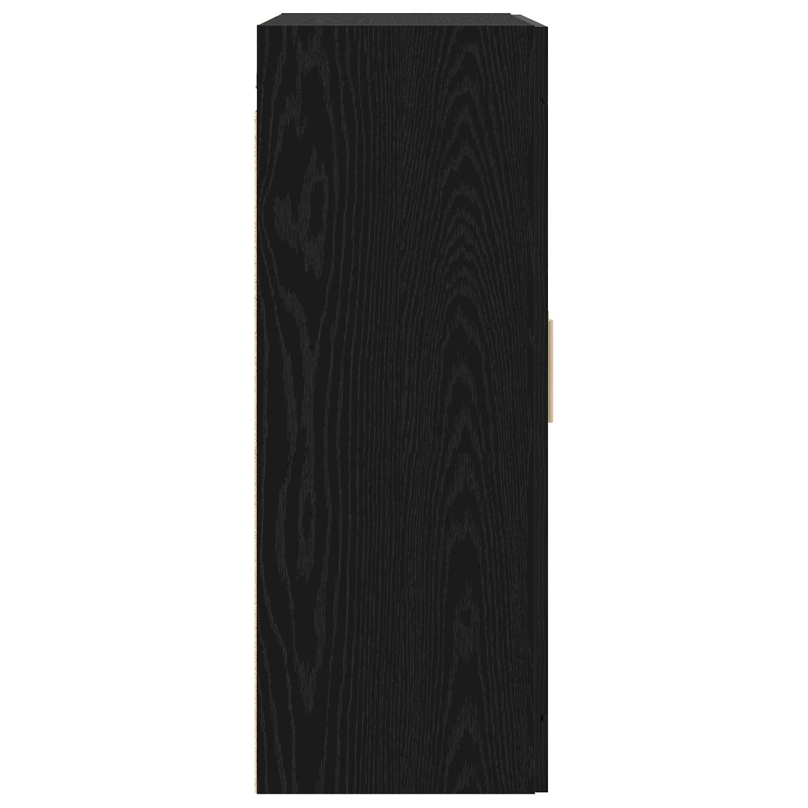 Ormar za Zid Zidna montaža Crni hrast 69,5 x 34 x 90 cm