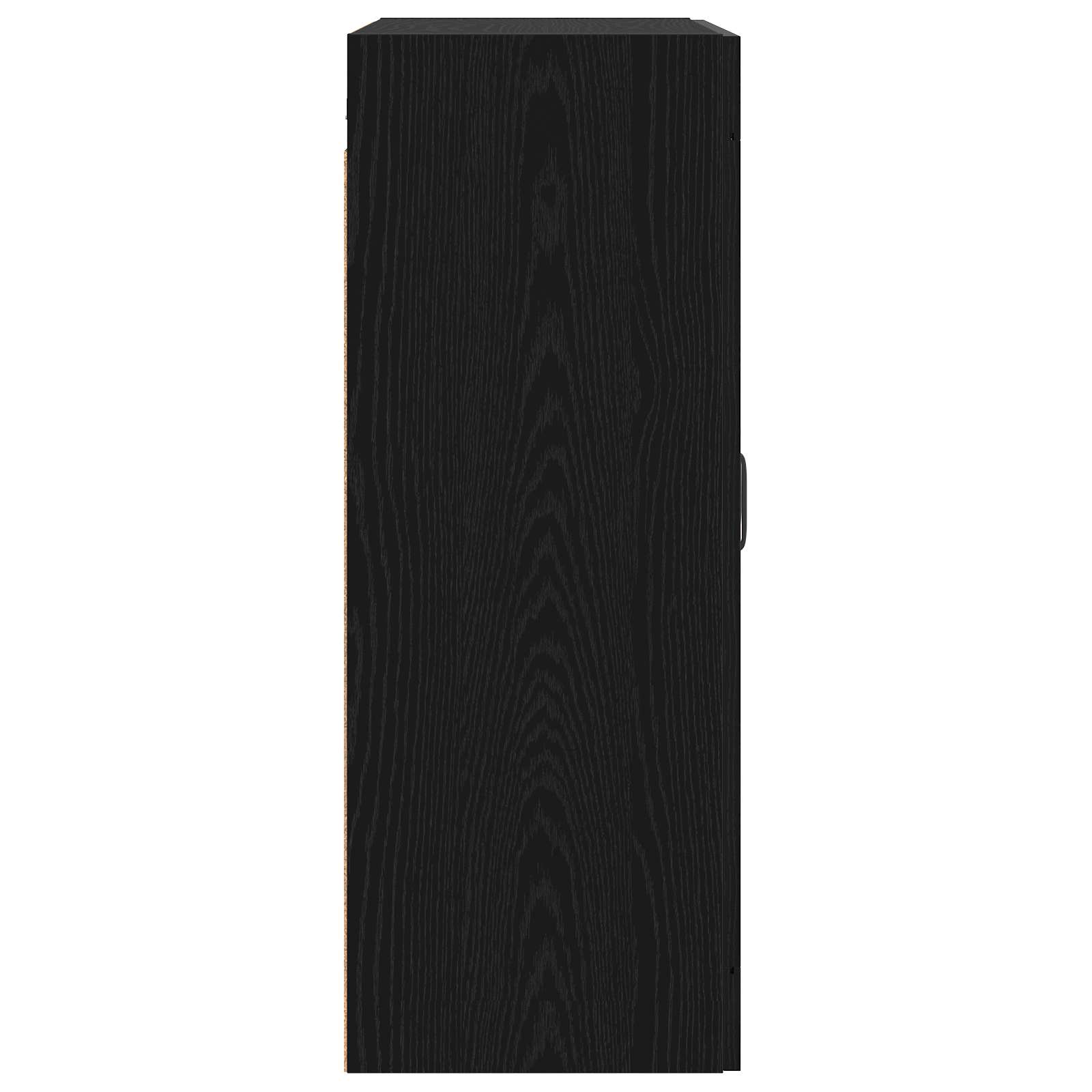 Ormar za Zid Crni hrast 69,5 x 34 x 90 cm Konstruirano drvo