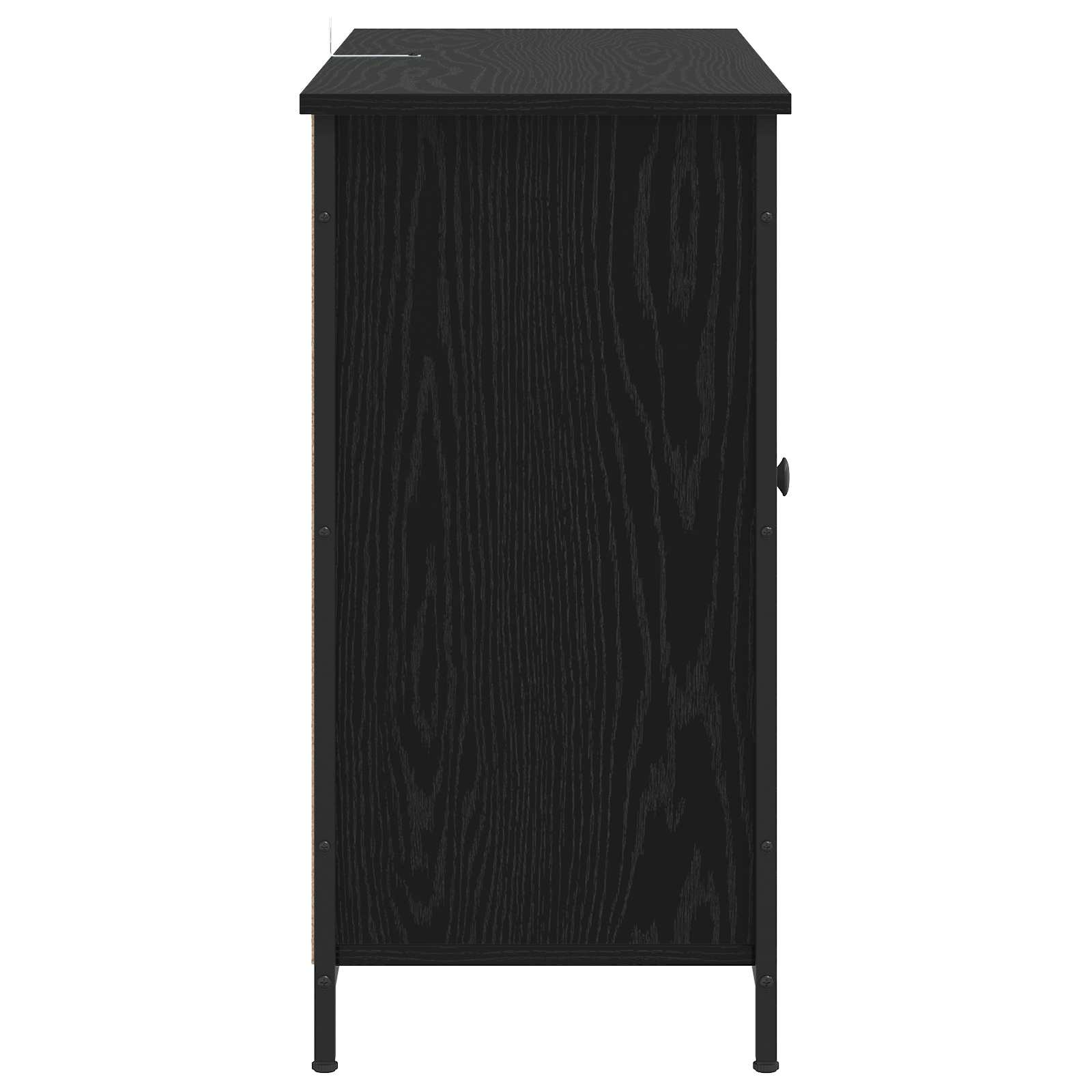 Kreveta Crni hrast 100 x 35 x 70 cm Konstruirano drvo