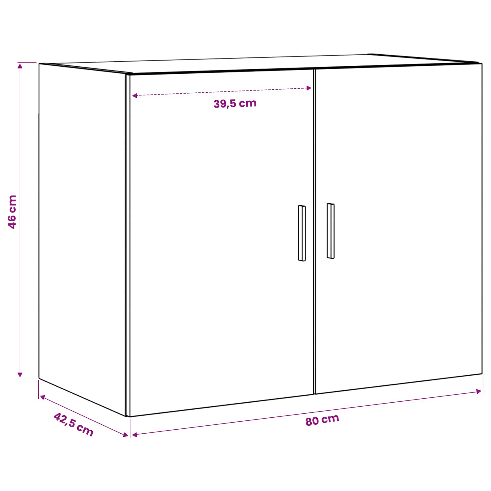 Ormar za Zid Staro drvo 80 x 42,5 x 64 cm Konstruirano drvo