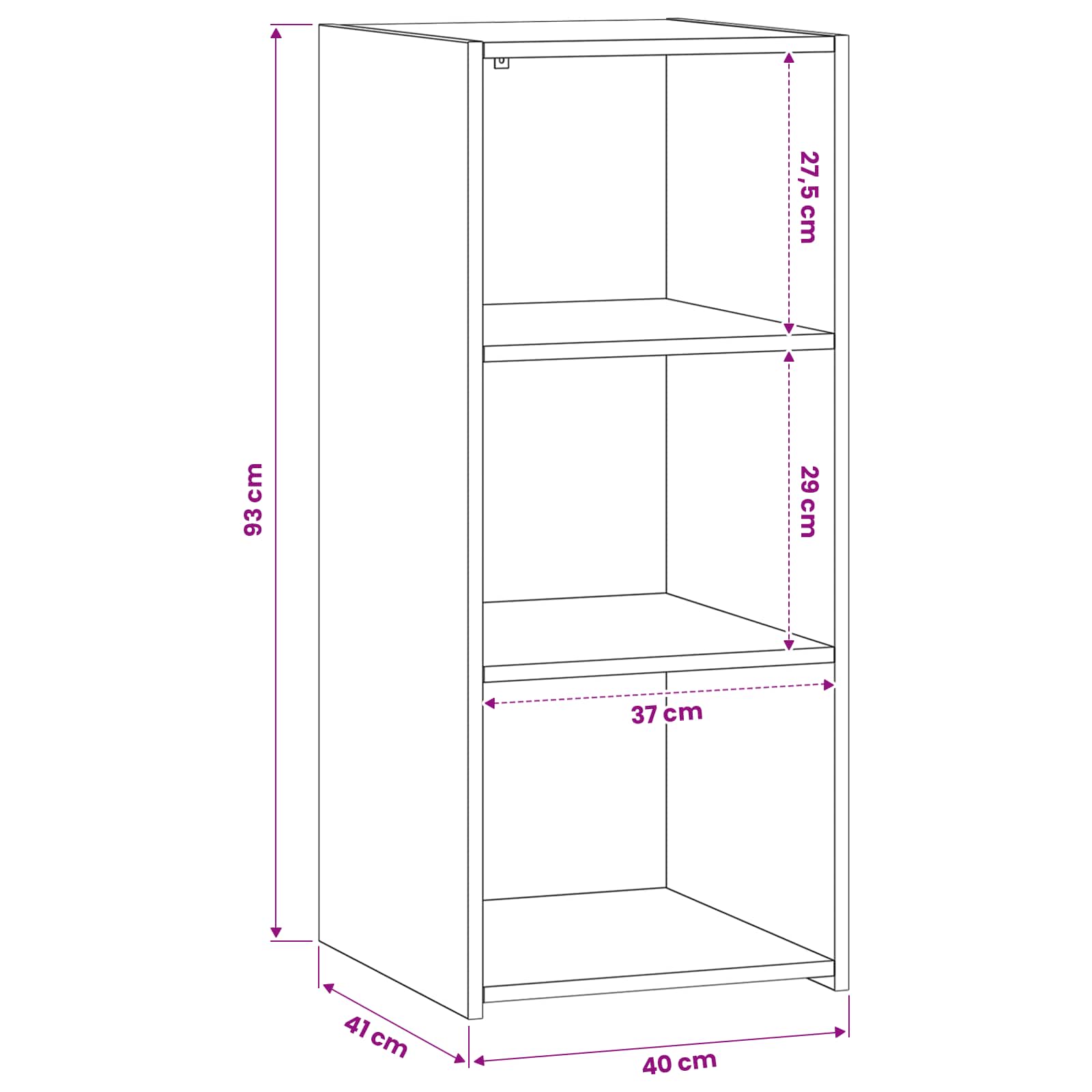 Kreveta Staro drvo 40 x 41 x 93 cm Konstruirano drvo