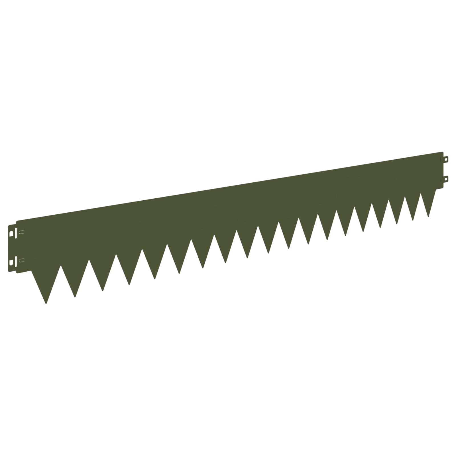 Ograda oko Travnjaka 10 pcs 103 x 15 cm metal Maslinastozelena