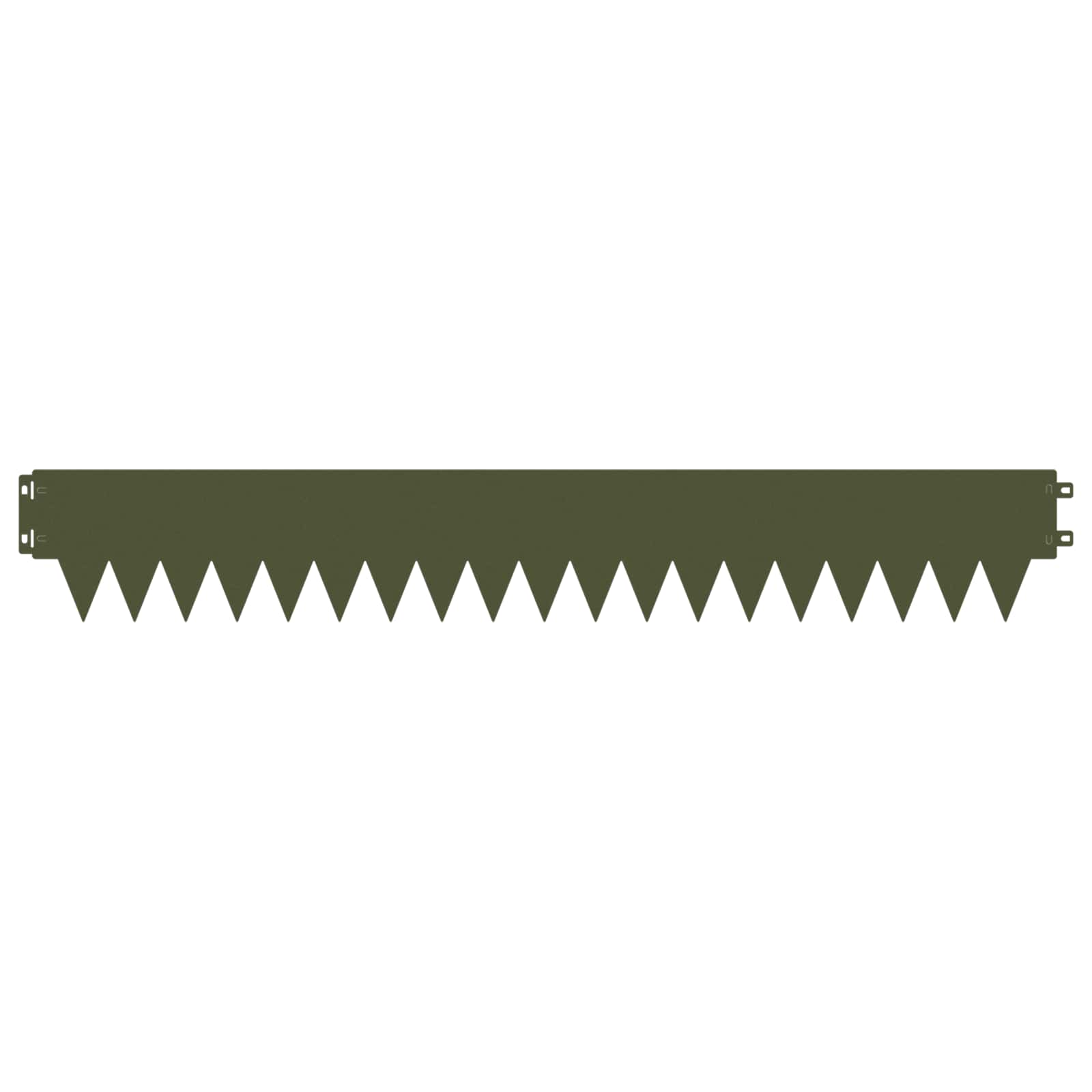 Ograda oko Travnjaka 30 pcs 103 x 15 cm metal Maslinastozelena