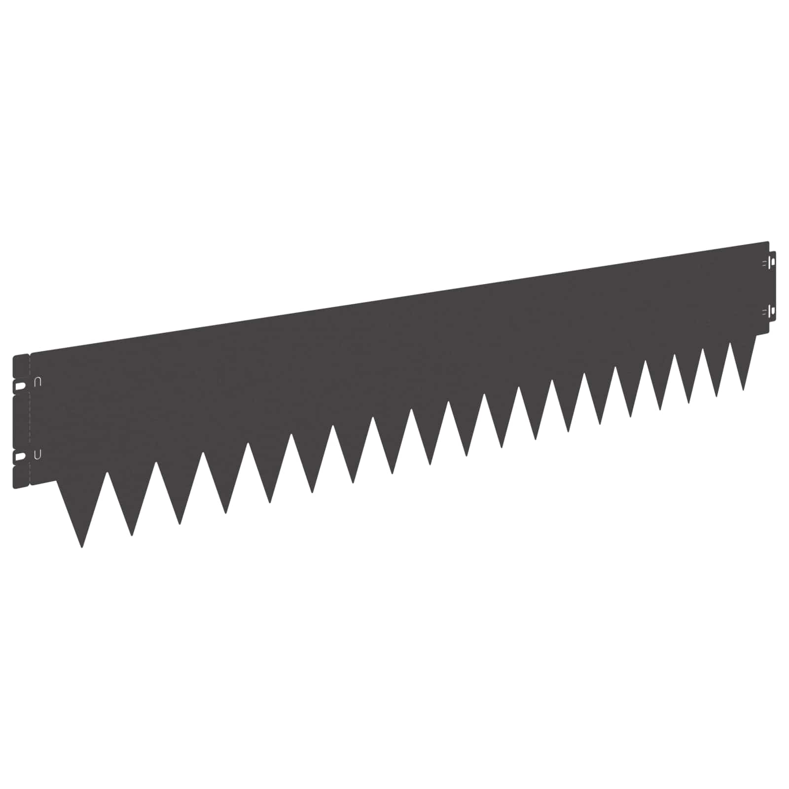 Ograda oko Travnjaka 10 pcs 103 x 20 cm metal Crna
