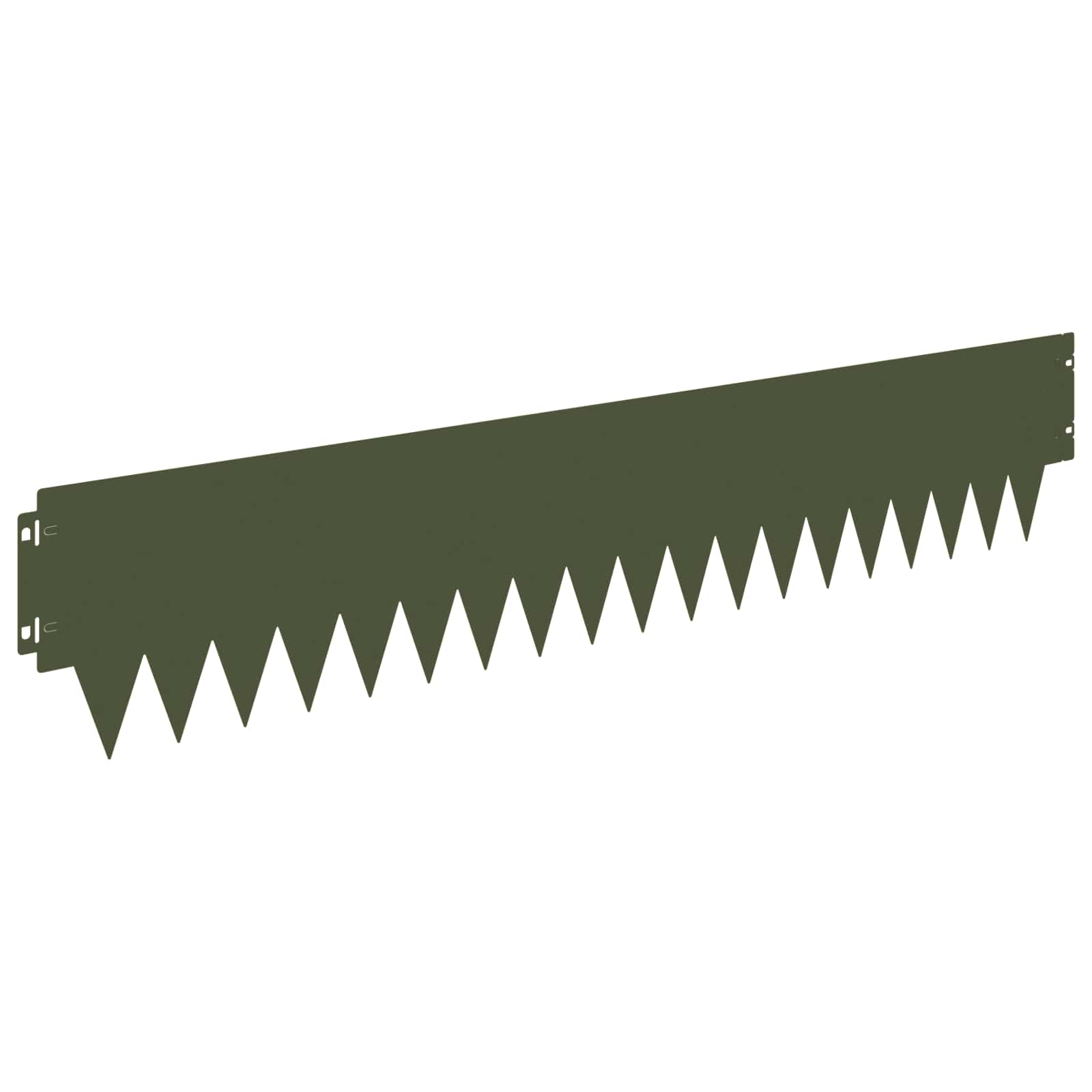 Ograda oko Travnjaka 20 pcs 103 x 20 cm metal Maslinastozelena
