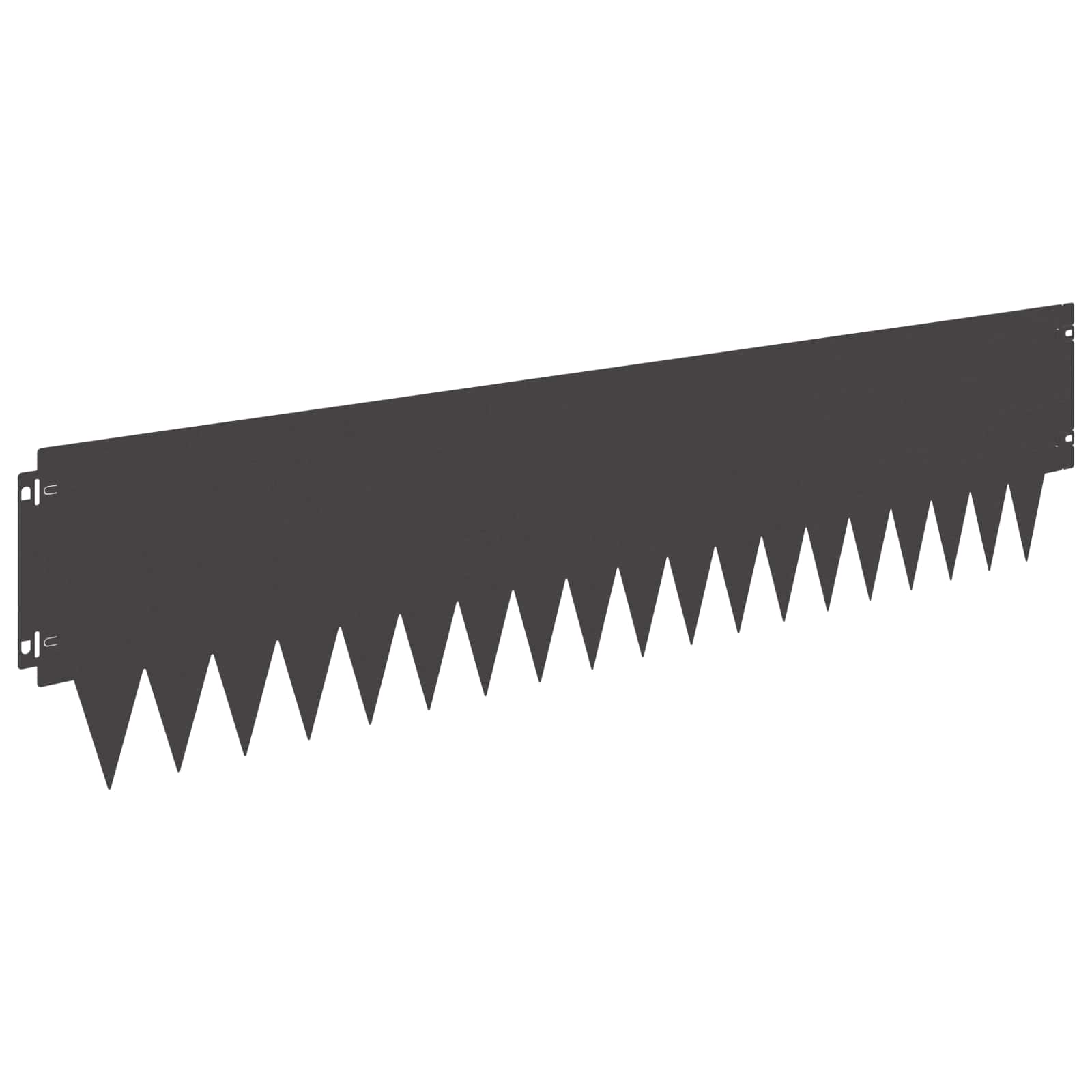Ograda oko Travnjaka 10 pcs 103 x 25 cm metal Crna