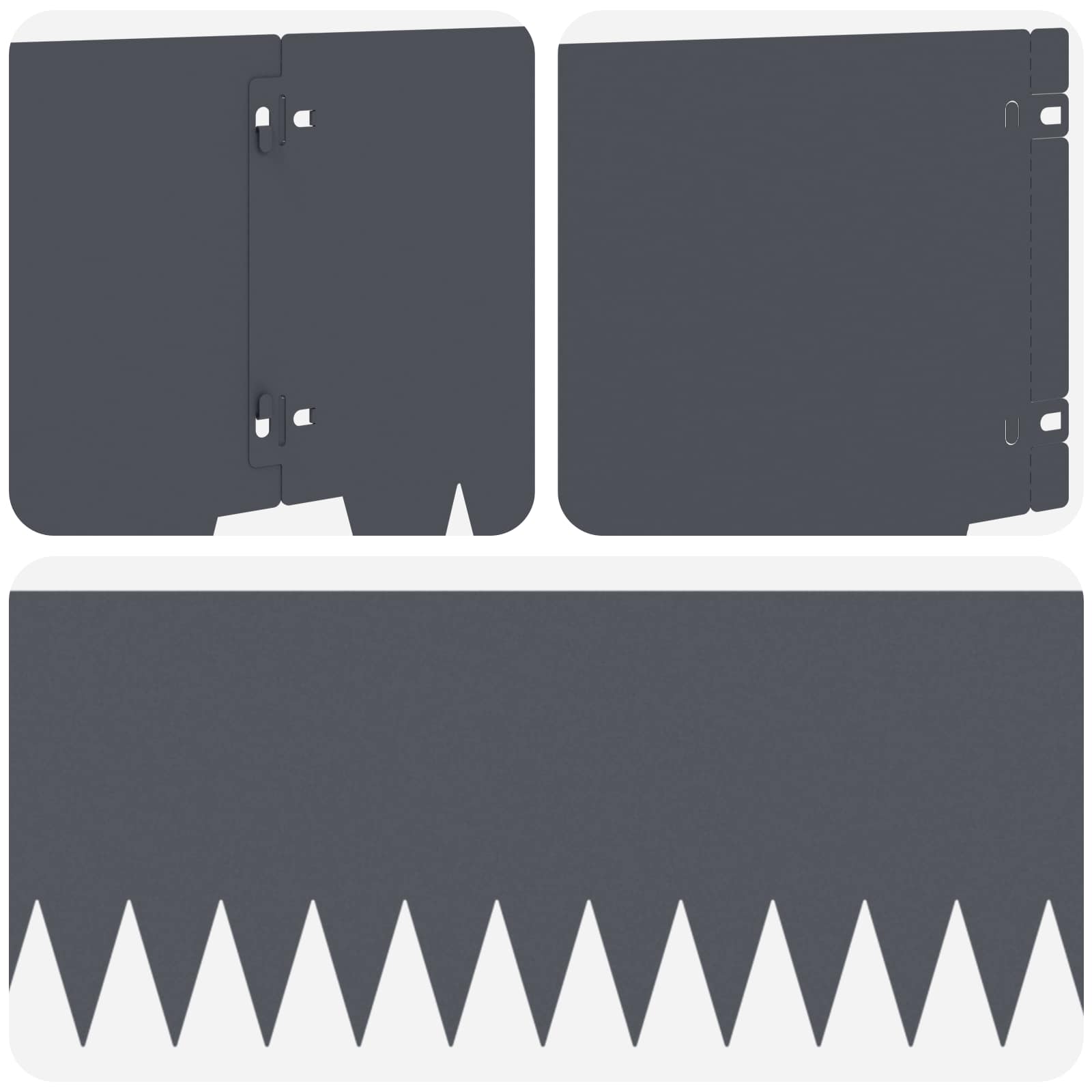 Ograda oko Travnjaka 20 pcs 103 x 25 cm metal Antracit