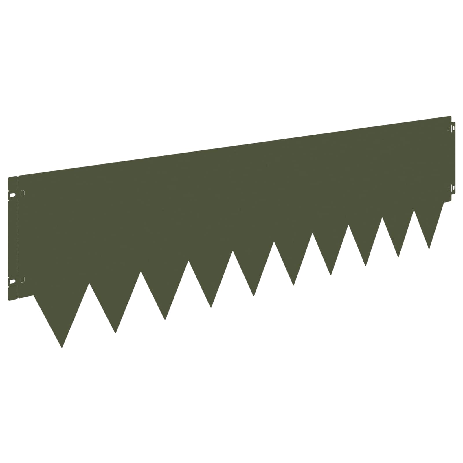 Ograda oko Travnjaka 20 pcs 103 x 30 cm metal Maslinastozelena
