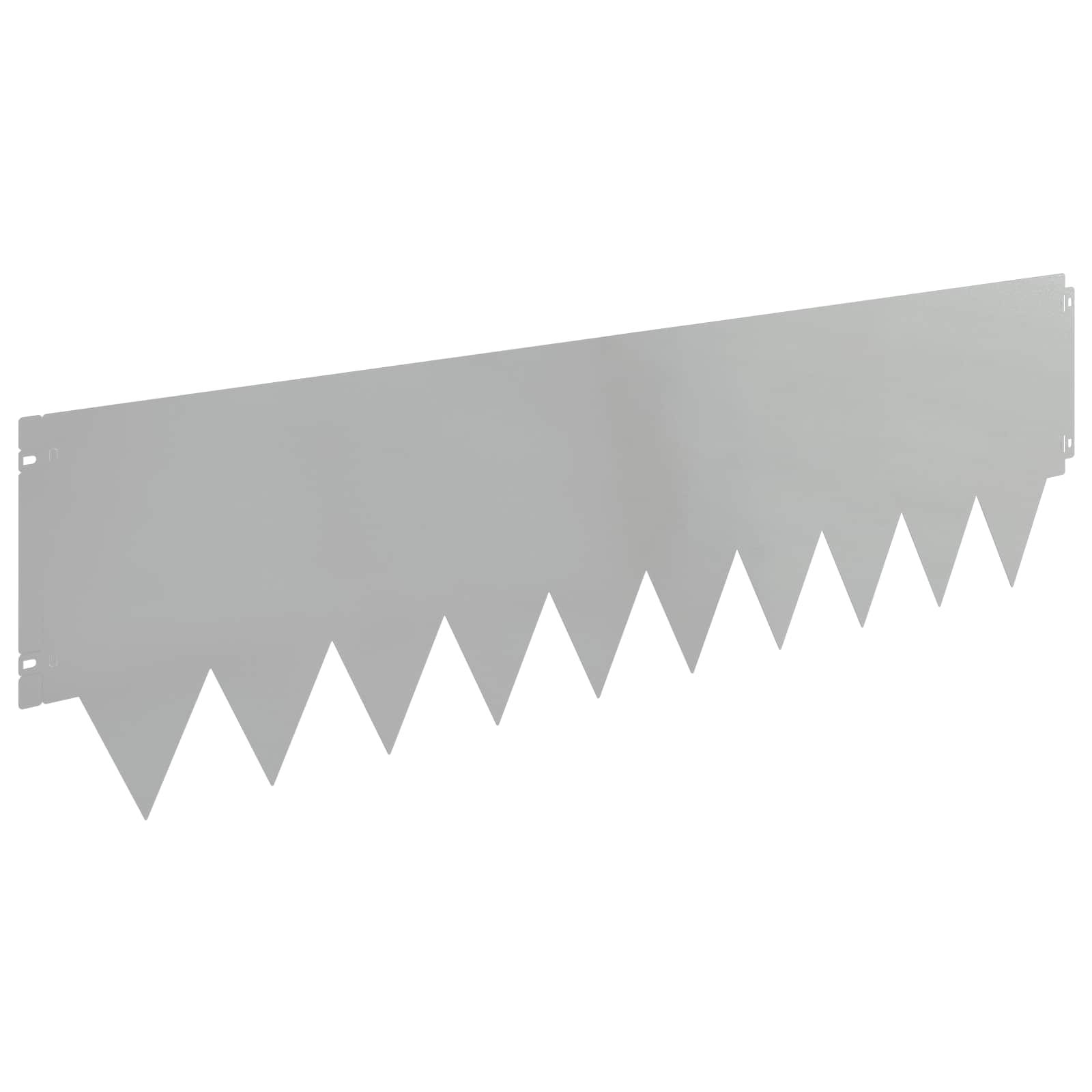 Ograda oko Travnjaka 10 pcs 103 x 30 cm metal Srebrna