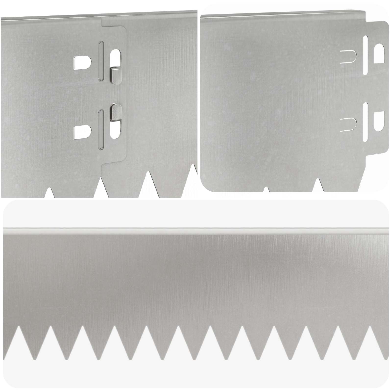 Ograda oko Travnjaka 20 pcs 103 x 10 cm Čelik Srebrna