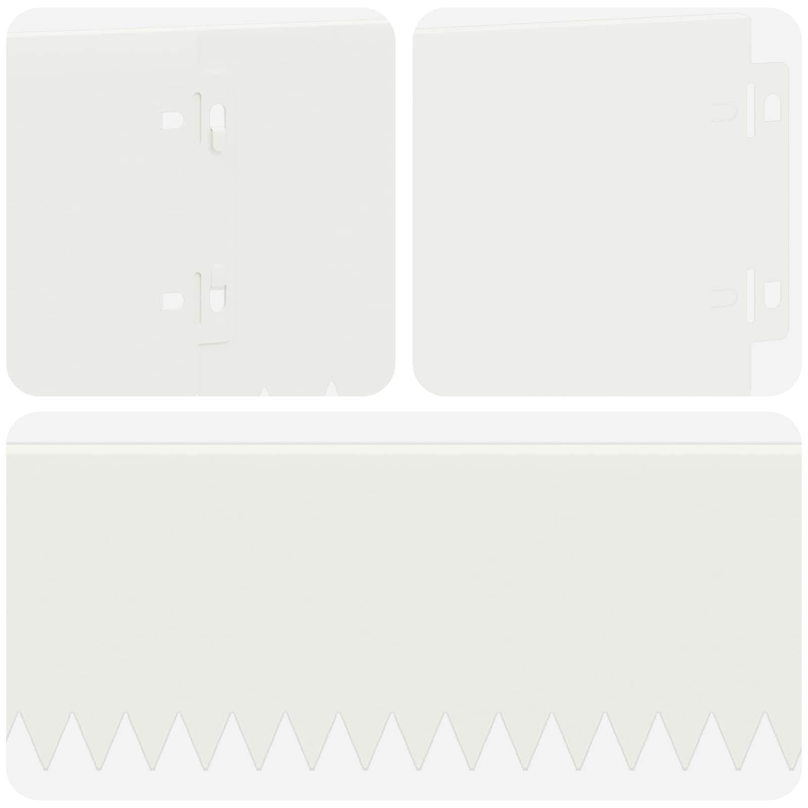 Ograda oko Travnjaka 20 pcs 103 x 15 cm Čelik Bijela