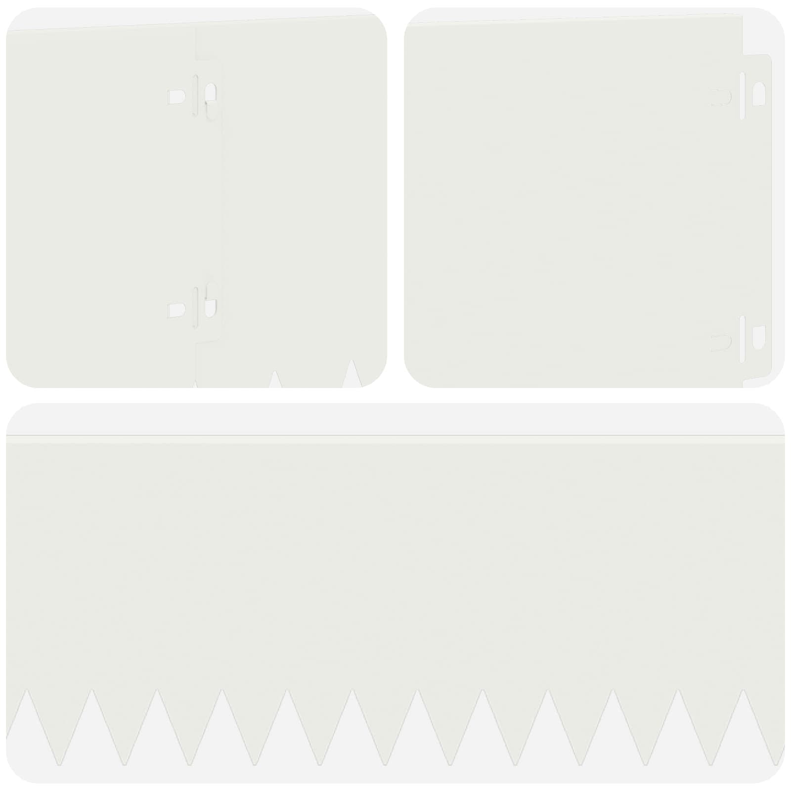 Ograda oko Travnjaka 30 pcs 103 x 20 cm Čelik Bijela