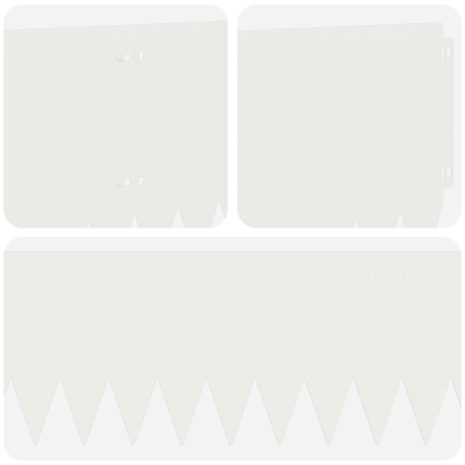 Ograda oko Travnjaka 20 pcs 103 x 25 cm Čelik Bijela