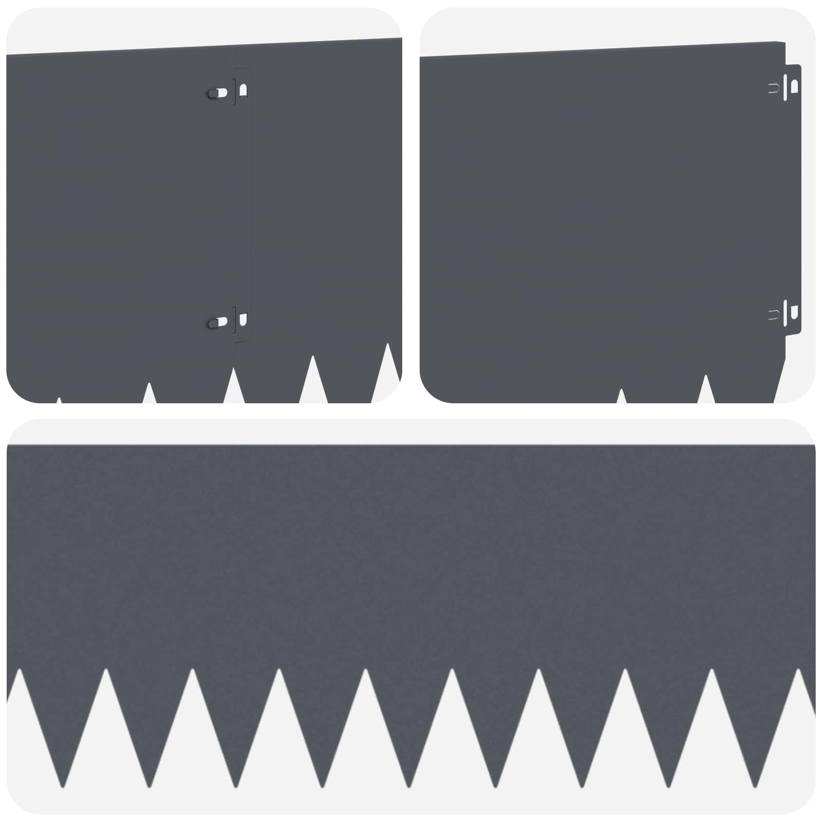 Ograda oko Travnjaka 20 pcs 103 x 30 cm Čelik Antracit