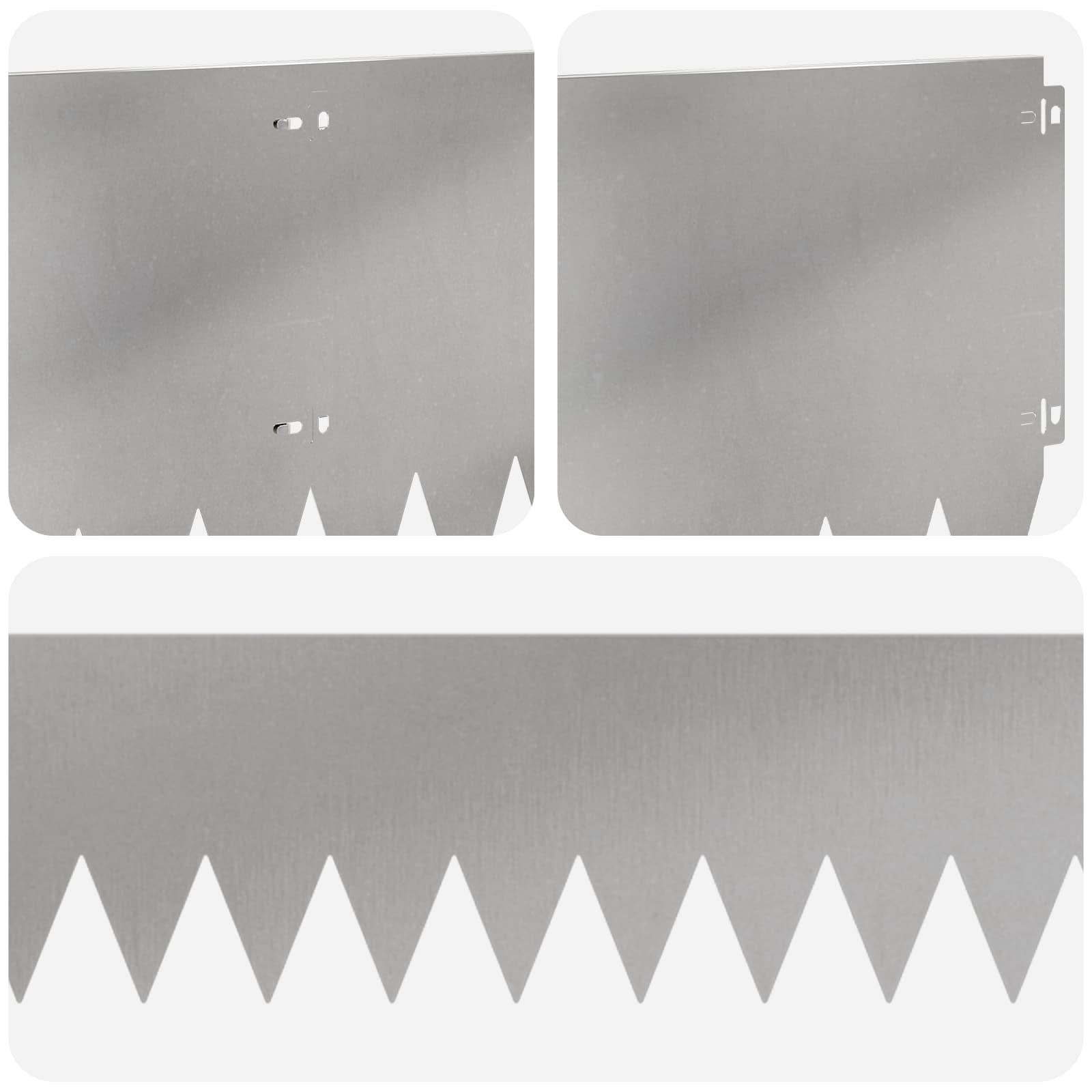 Ograda oko Travnjaka 10 pcs 103 x 30 cm Čelik Srebrna