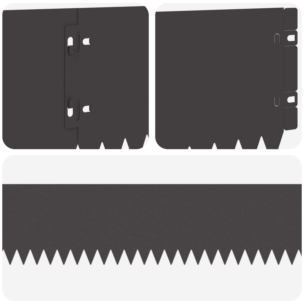 Ograda oko Travnjaka 30 pcs 103 x 15 cm Čelik Crna