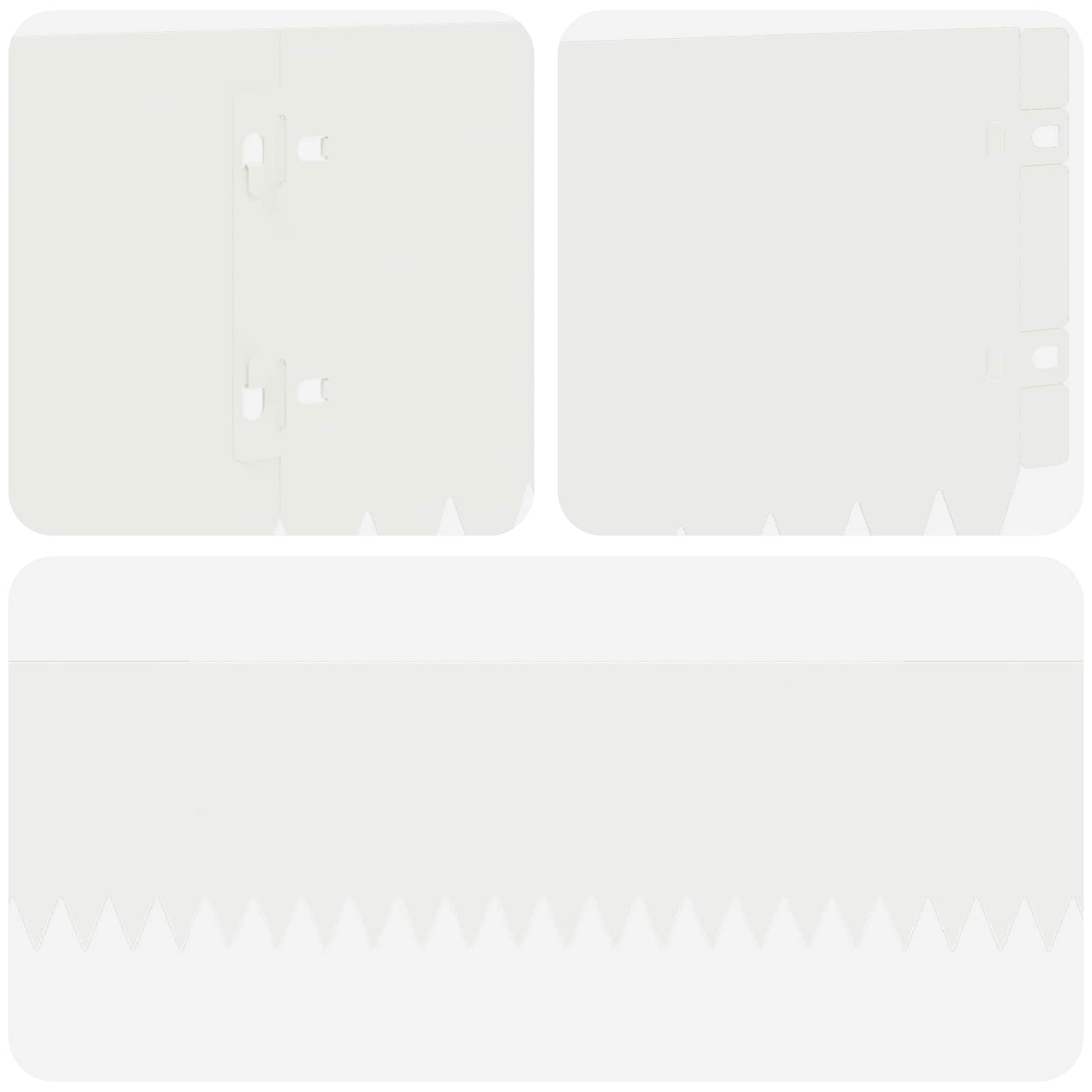 Ograda oko Travnjaka 20 pcs 103 x 15 cm Čelik Bijela