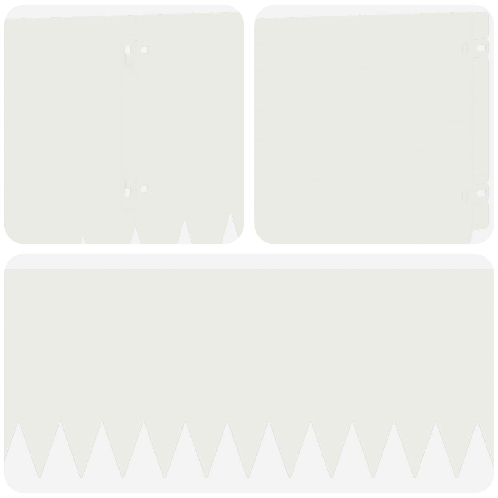 Ograda oko Travnjaka 10 pcs 103 x 25 cm Čelik Bijela