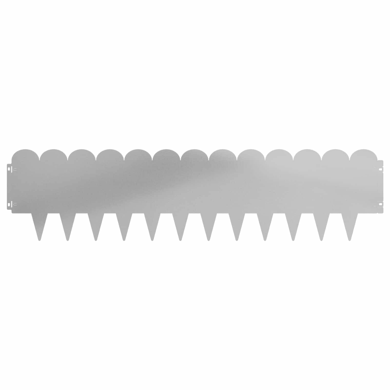 Ograda oko Travnjaka 30 pcs 103 x 25 cm Čelik Srebrna