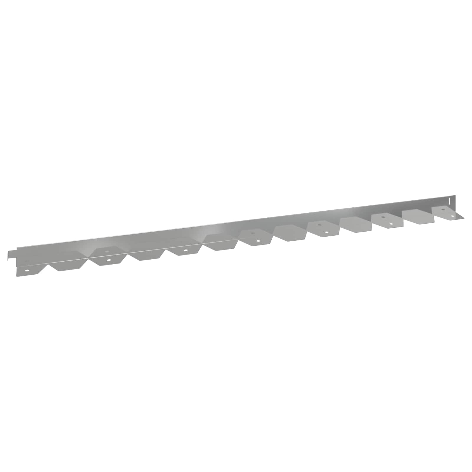 Ograda oko Travnjaka 50 pcs 102 x 4 x 4 cm Čelik Srebrna